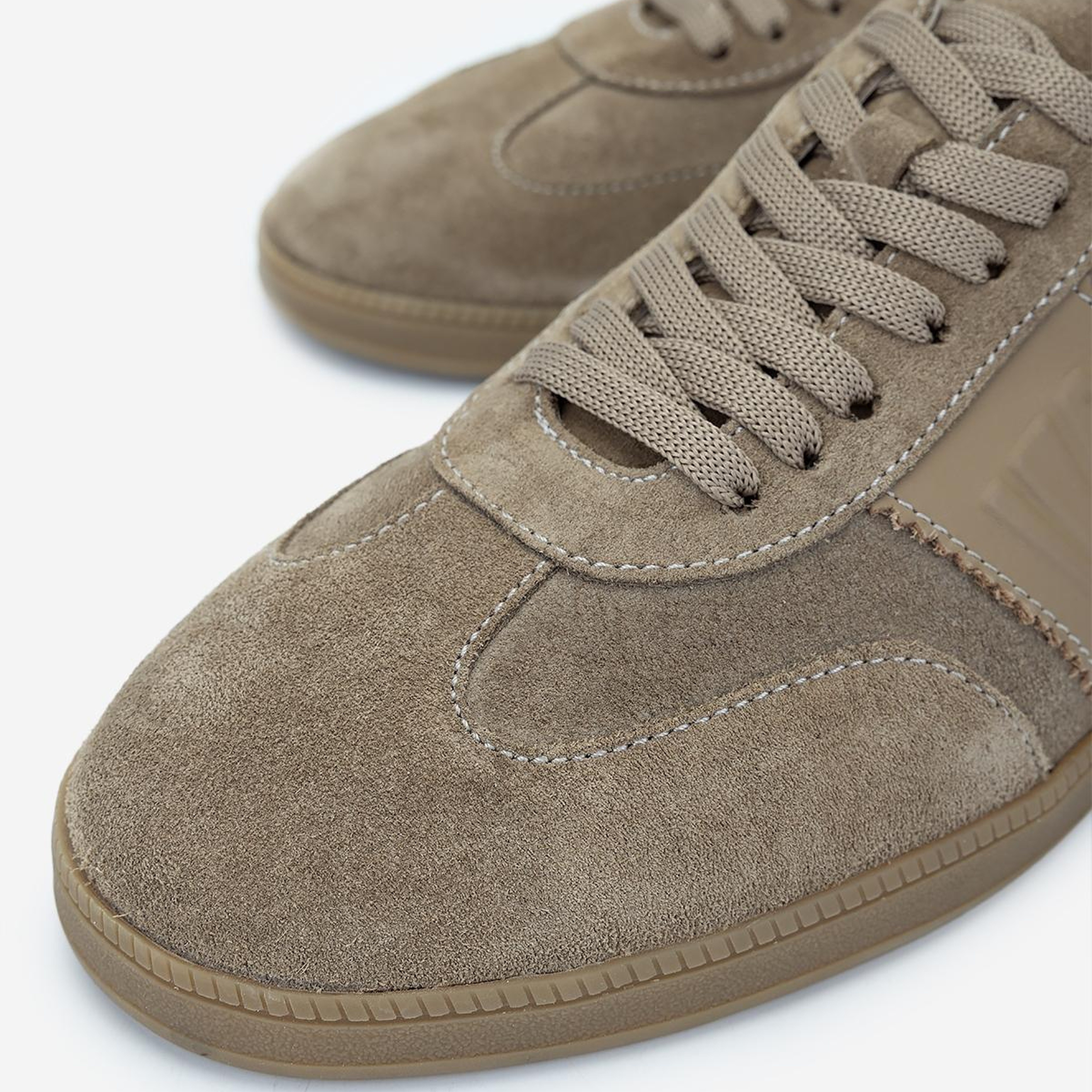 Valmenti Erkek Hakiki Deri Bej Süet Sneakers & Spor Ayakkabı