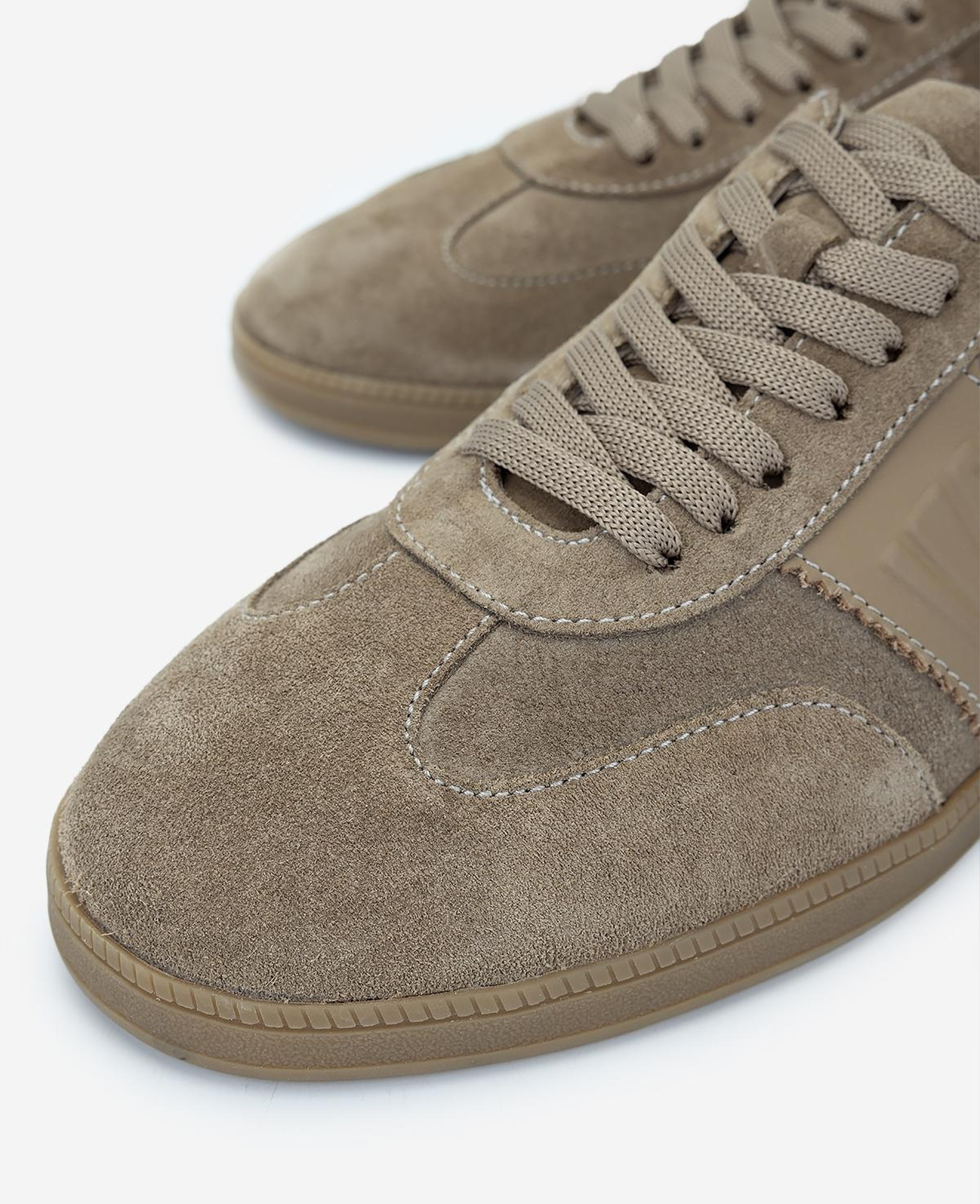 Valmenti Erkek Hakiki Deri Bej Süet Sneakers & Spor Ayakkabı