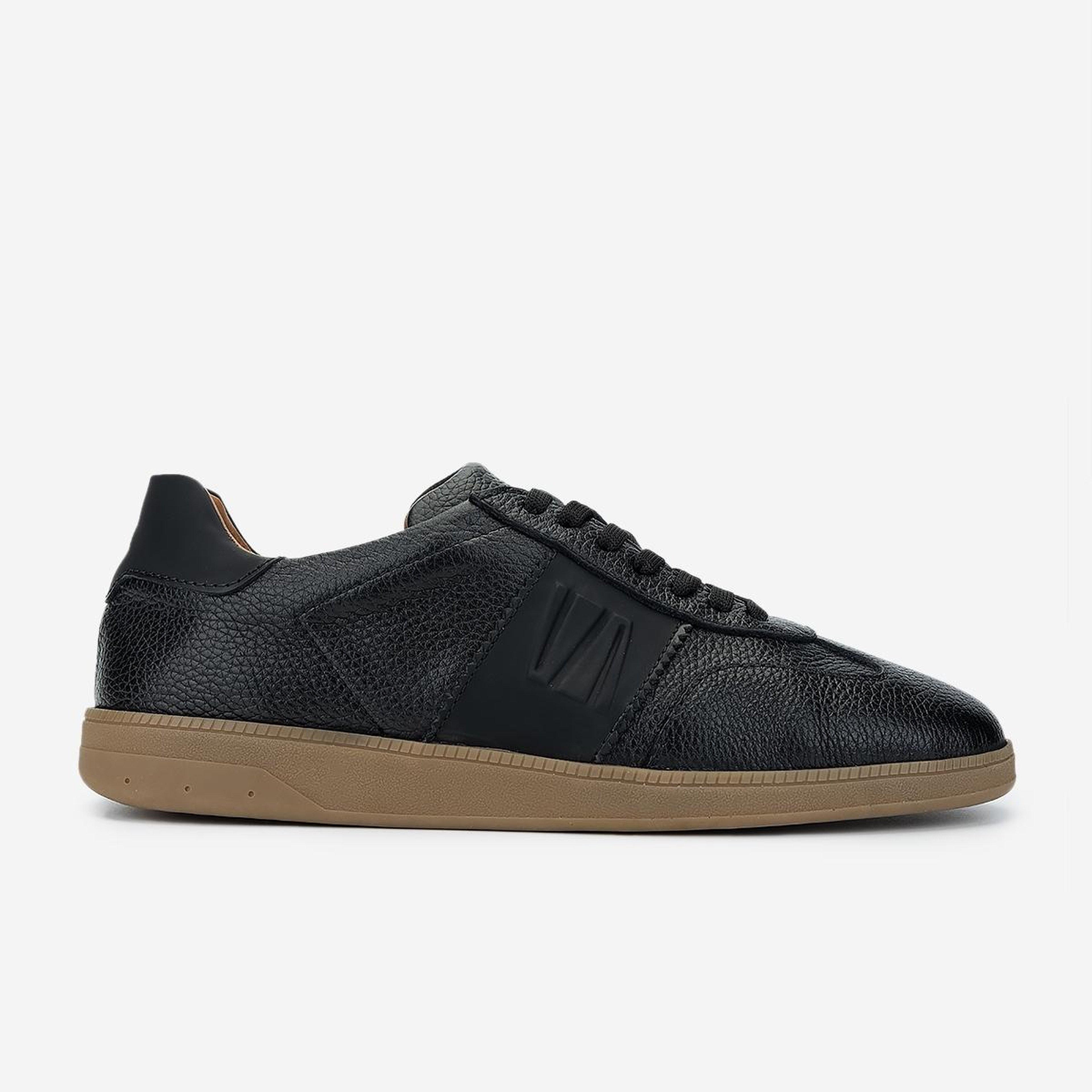 Valmenti Erkek Hakiki Deri Siyah Floter Sneakers & Spor Ayakkabı