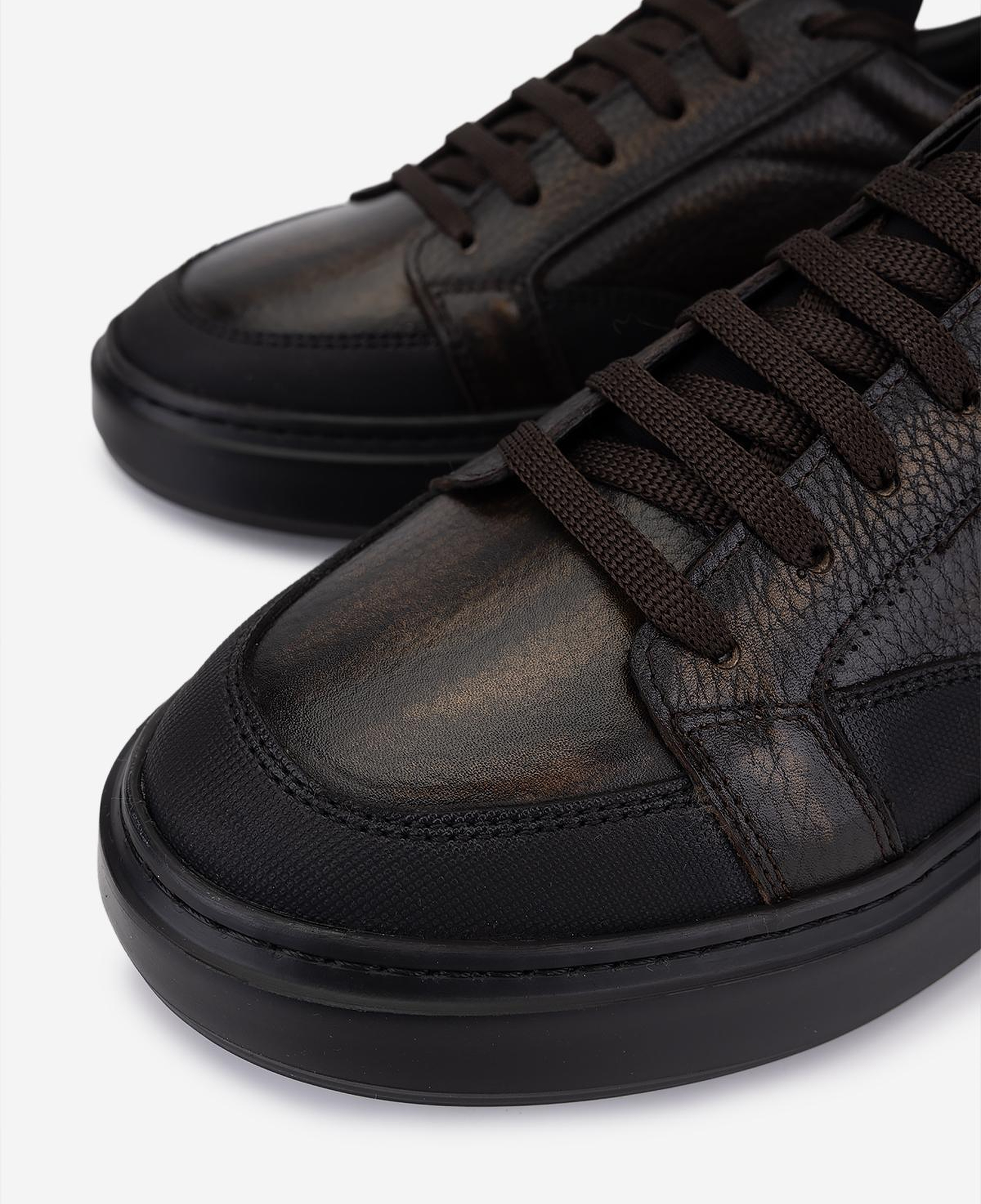 Valmenti Erkek Hakiki Deri Kahverengi Sneakers & Spor Ayakkabı