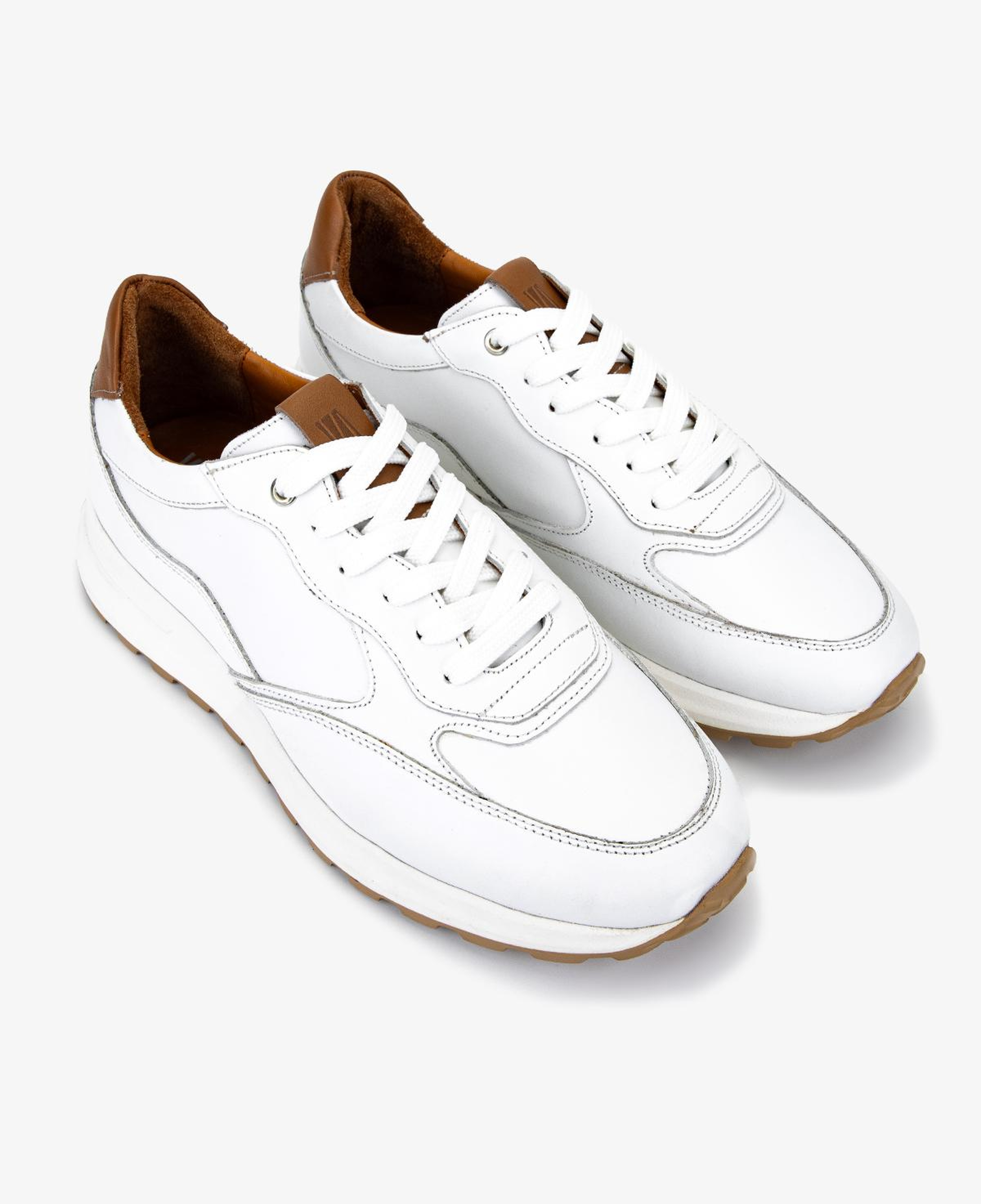 Valmenti Erkek Hakiki Deri Beyaz Sneakers & Spor Ayakkabı