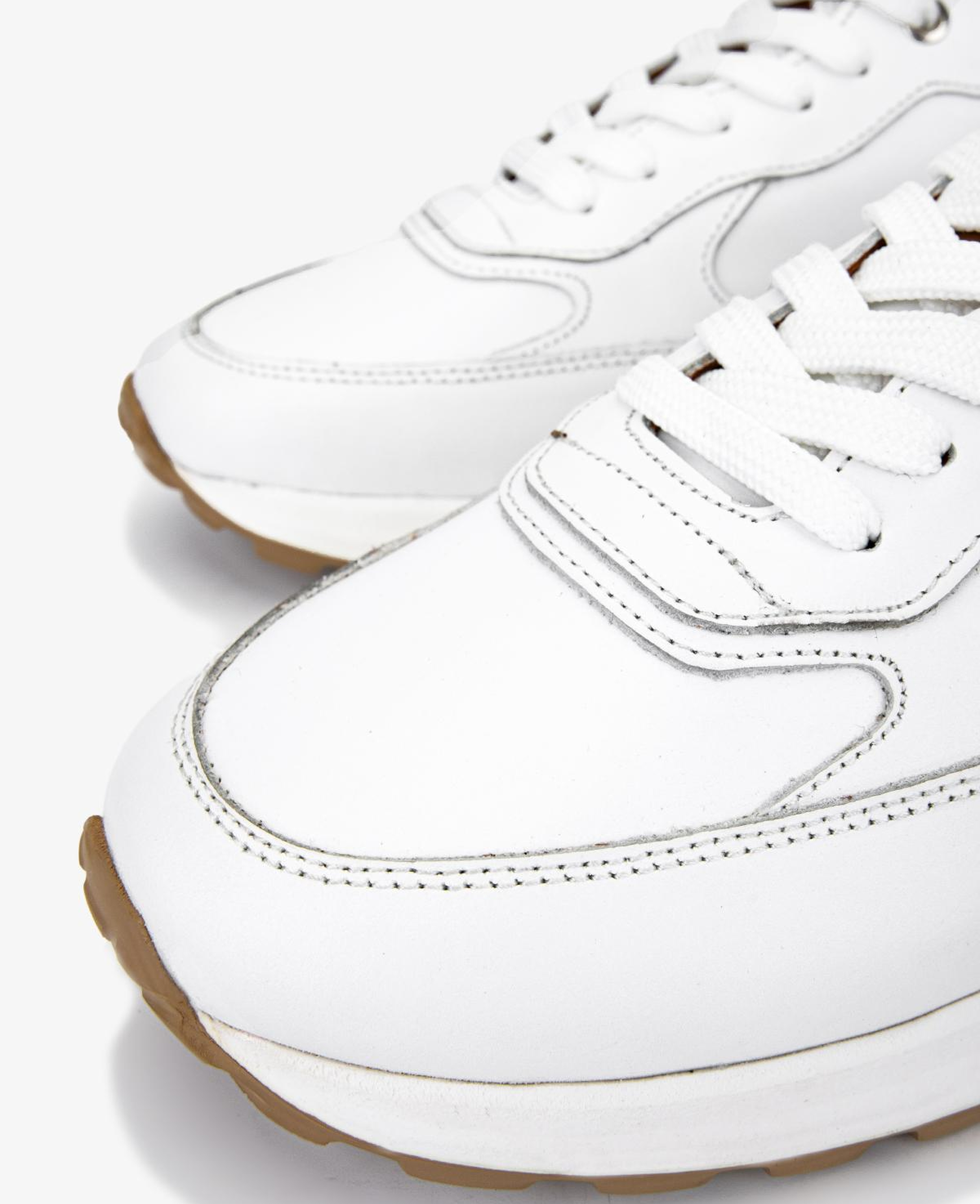 Valmenti Erkek Hakiki Deri Beyaz Sneakers & Spor Ayakkabı