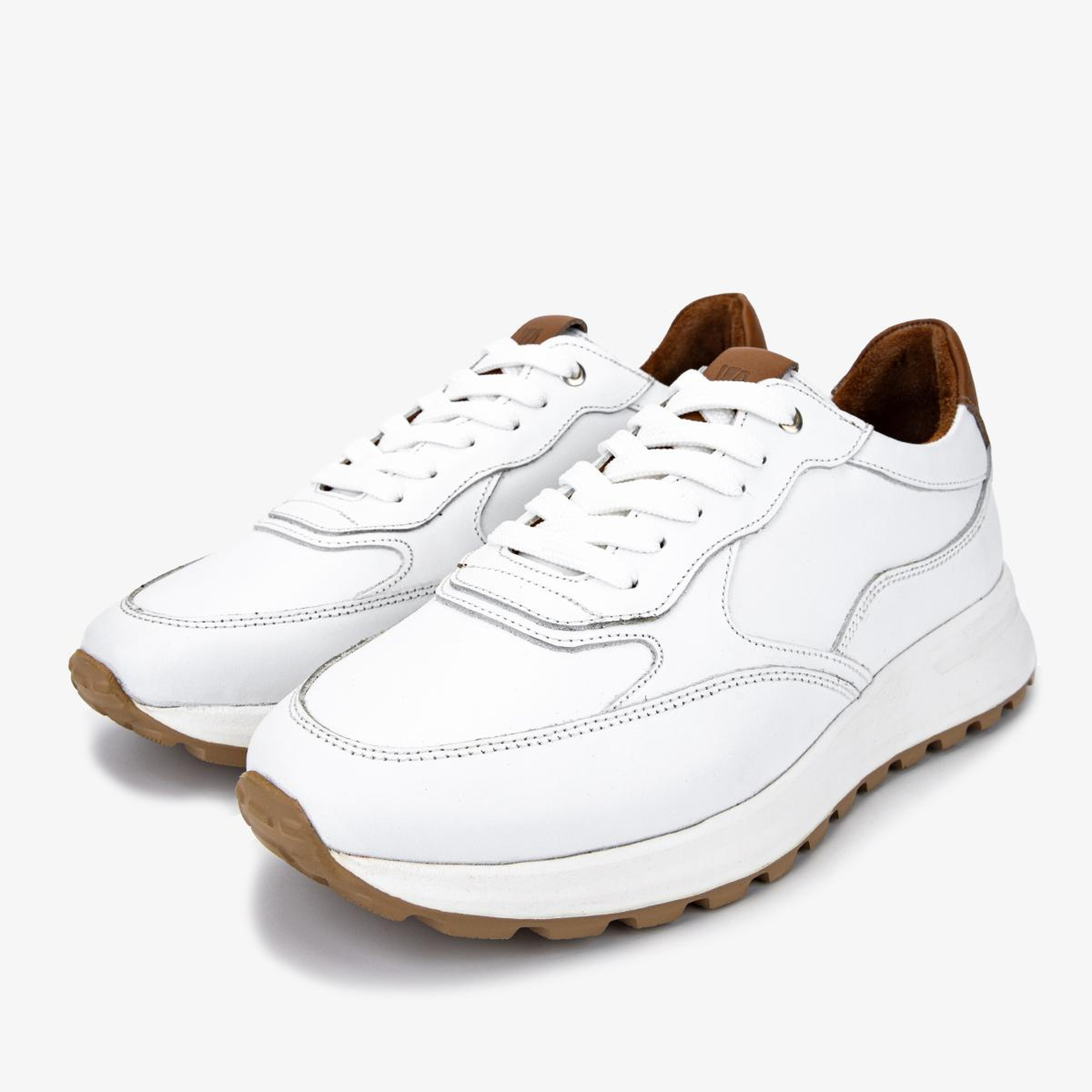 Valmenti Erkek Hakiki Deri Beyaz Sneakers & Spor Ayakkabı