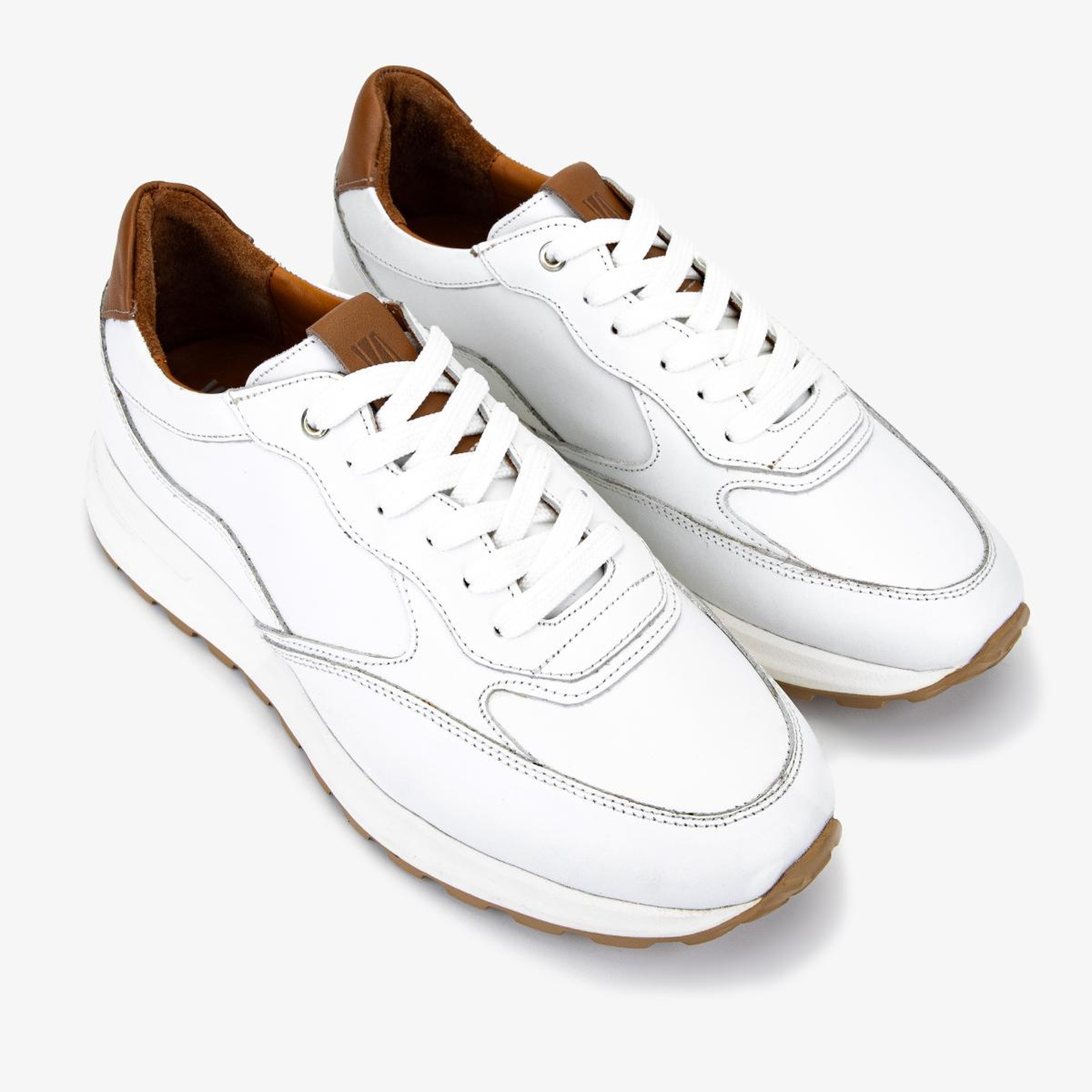 Valmenti Erkek Hakiki Deri Beyaz Sneakers & Spor Ayakkabı