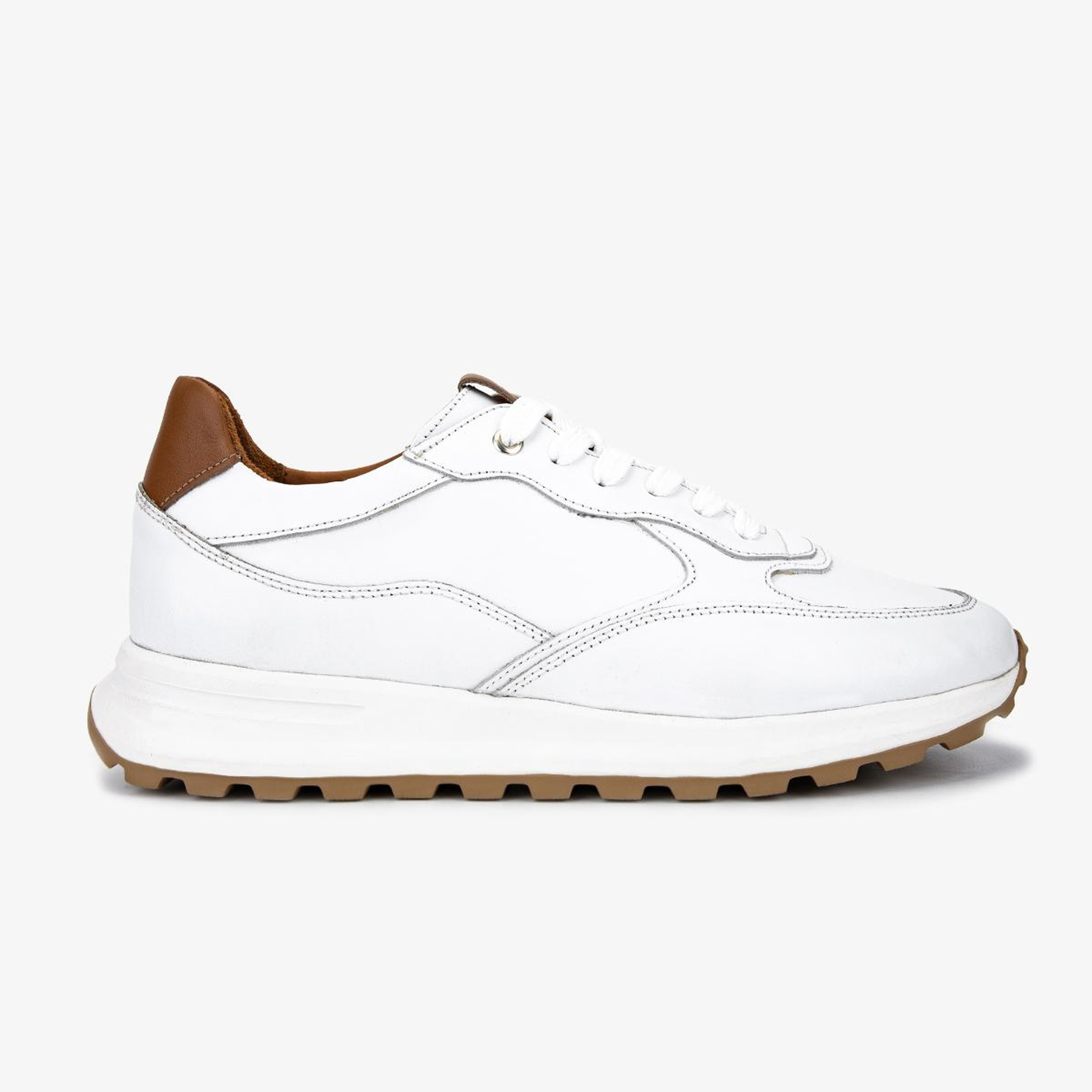 Valmenti Erkek Hakiki Deri Beyaz Sneakers & Spor Ayakkabı