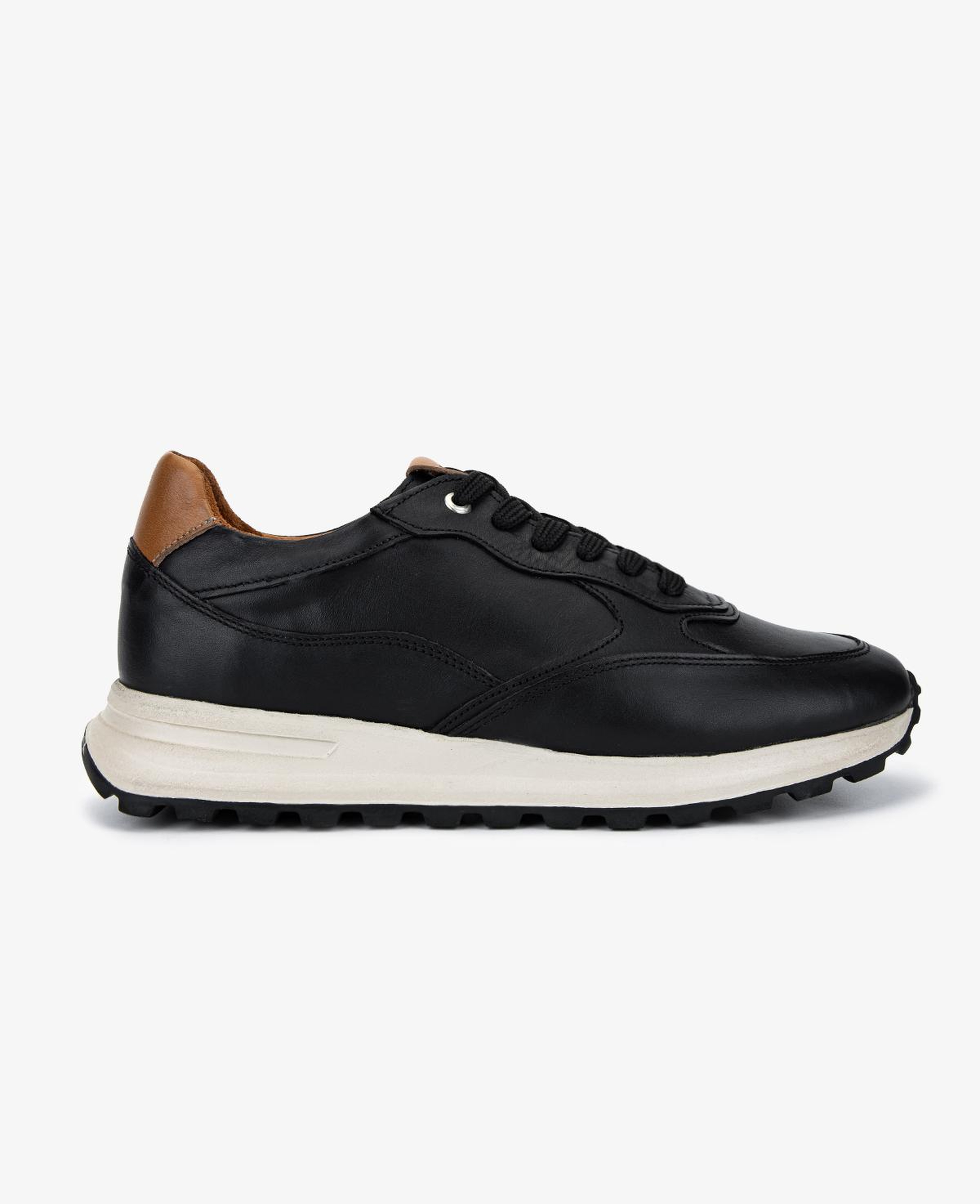 Valmenti Erkek Hakiki Deri Siyah Sneakers & Spor Ayakkabı