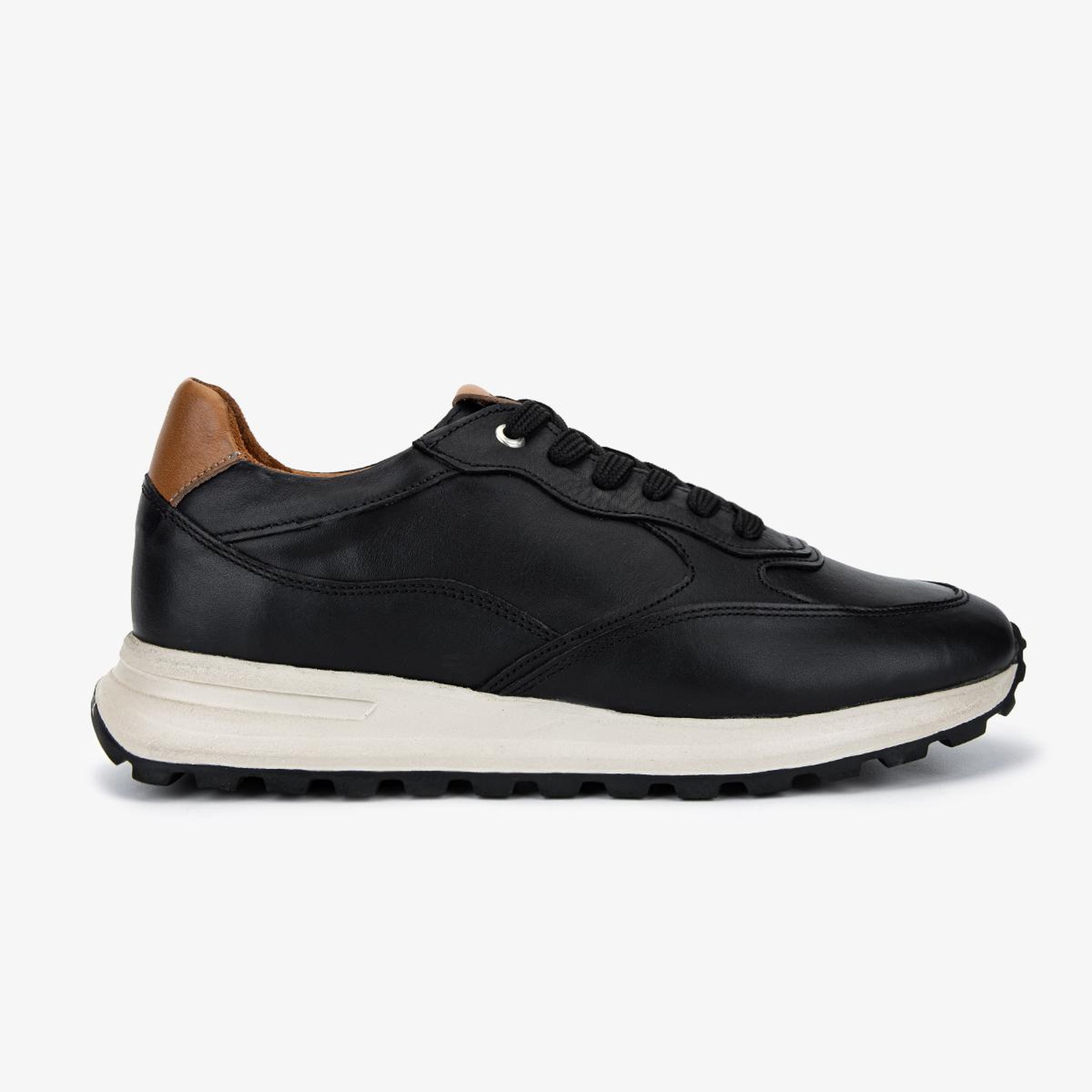 Valmenti Erkek Hakiki Deri Siyah Sneakers & Spor Ayakkabı