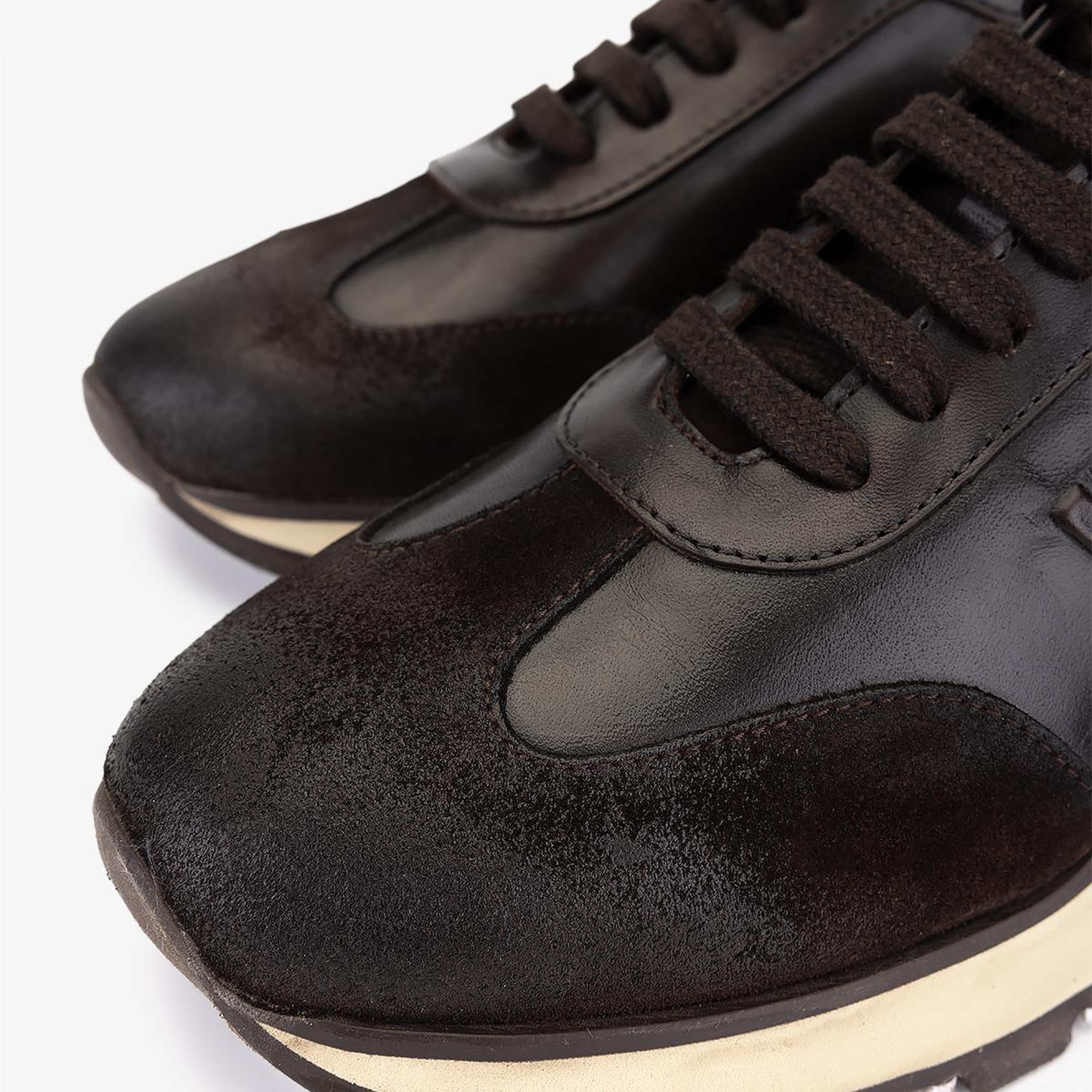 Valmenti Erkek Hakiki Deri Kahverengi Sneakers & Spor Ayakkabı