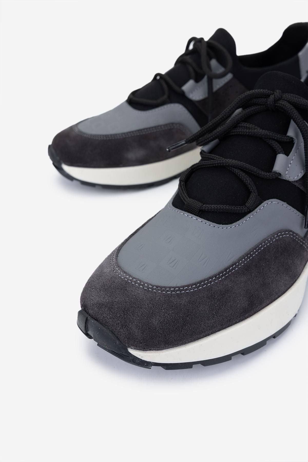 Valmenti Erkek Hakiki Deri Siyah Sneakers & Spor Ayakkabı