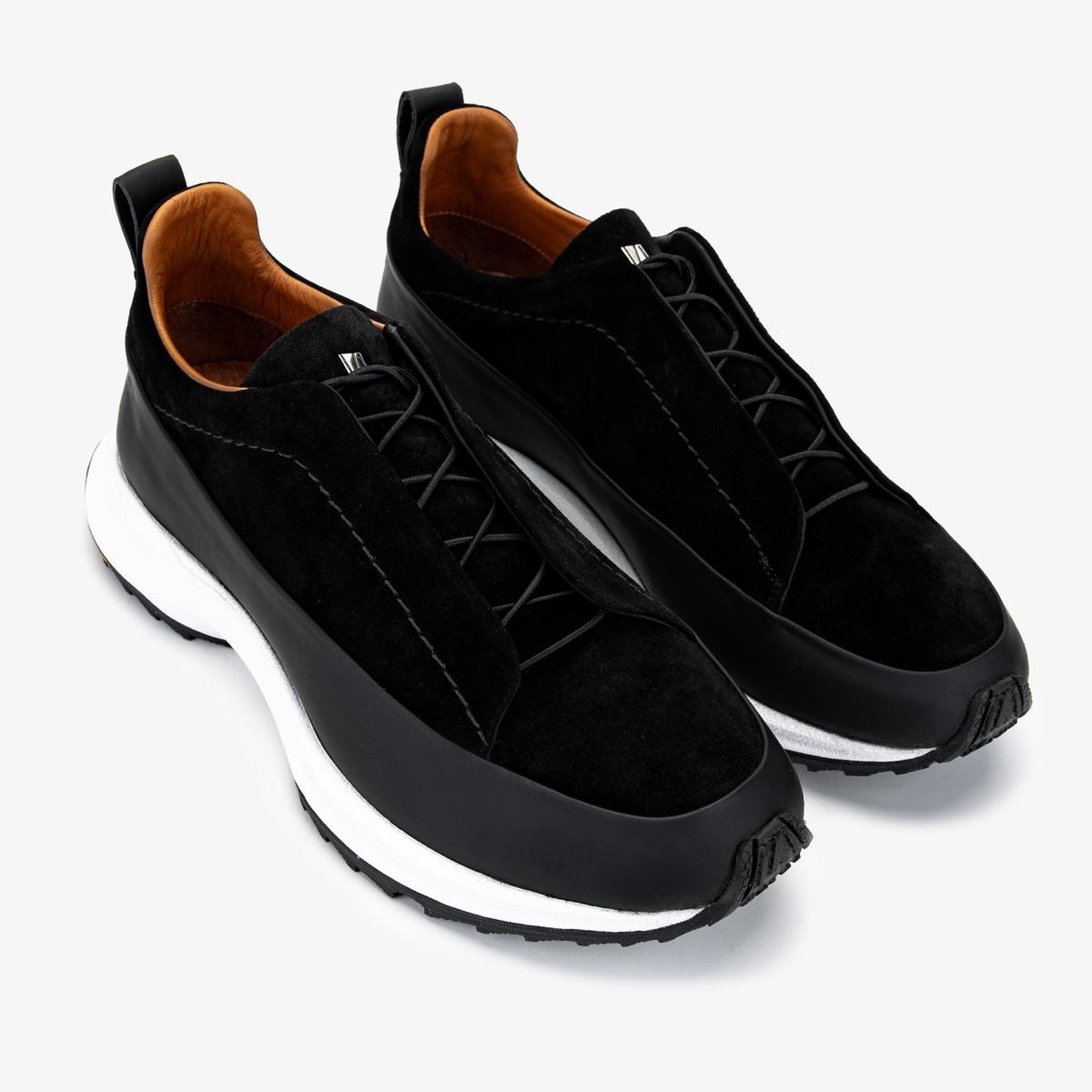 Valmenti Erkek Hakiki Deri Siyah Sneakers & Spor Ayakkabı