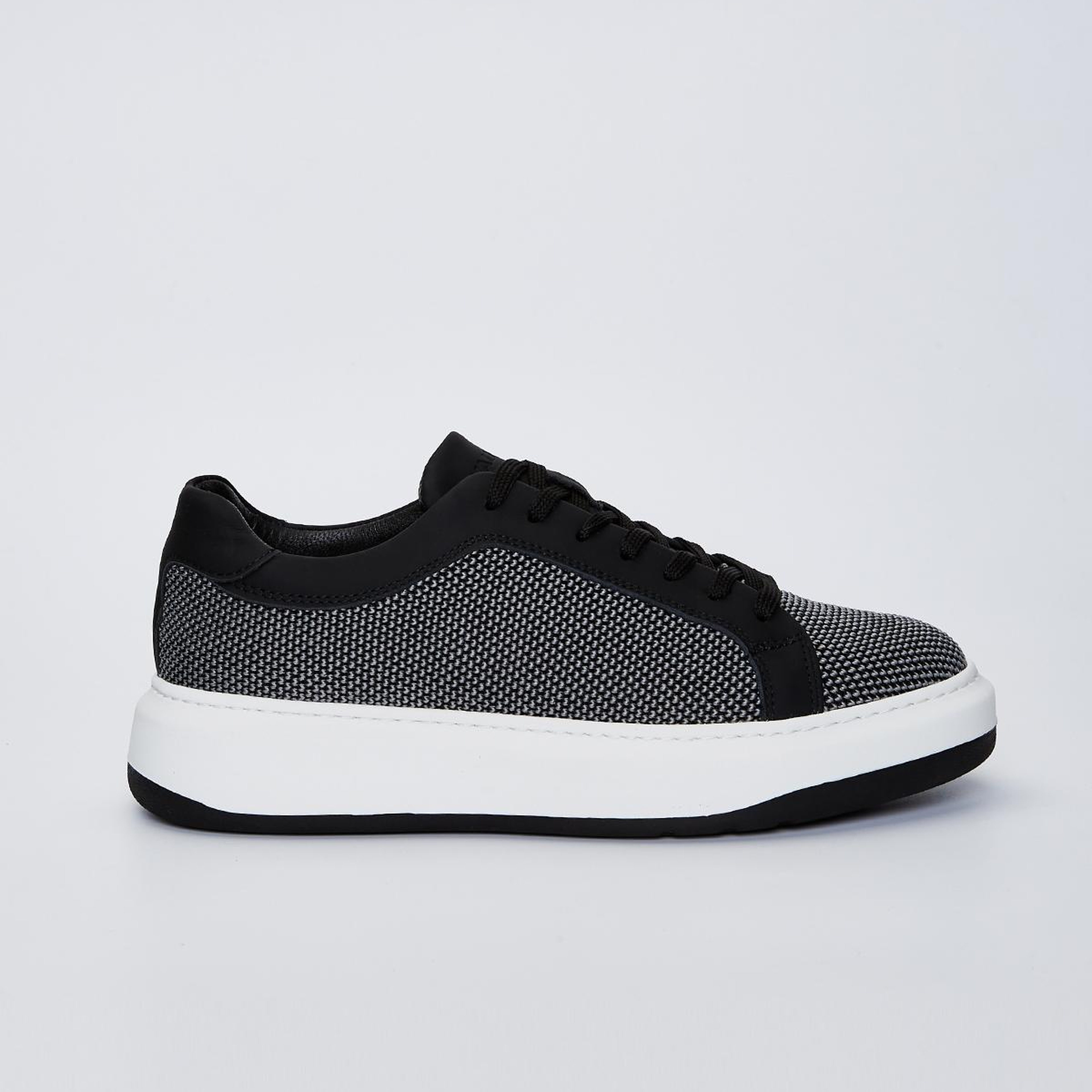 Valmenti Erkek Tekstil/Hakiki Deri Siyah Sneakers & Spor Ayakkabı