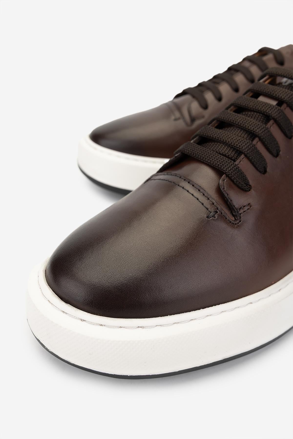 Valmenti Erkek Hakiki Deri Taba Sneakers & Spor Ayakkabı