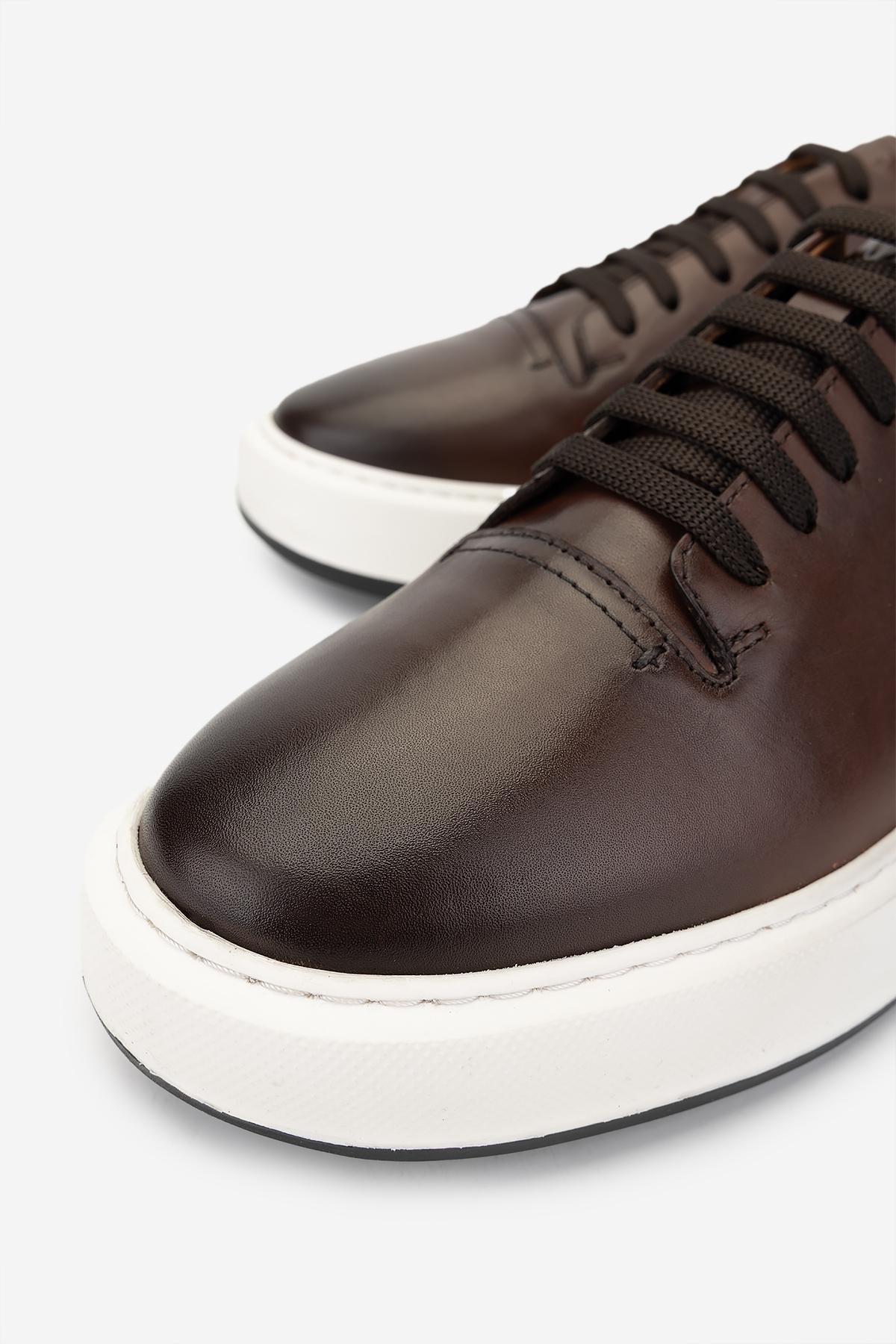 Valmenti Erkek Hakiki Deri Taba Sneakers & Spor Ayakkabı