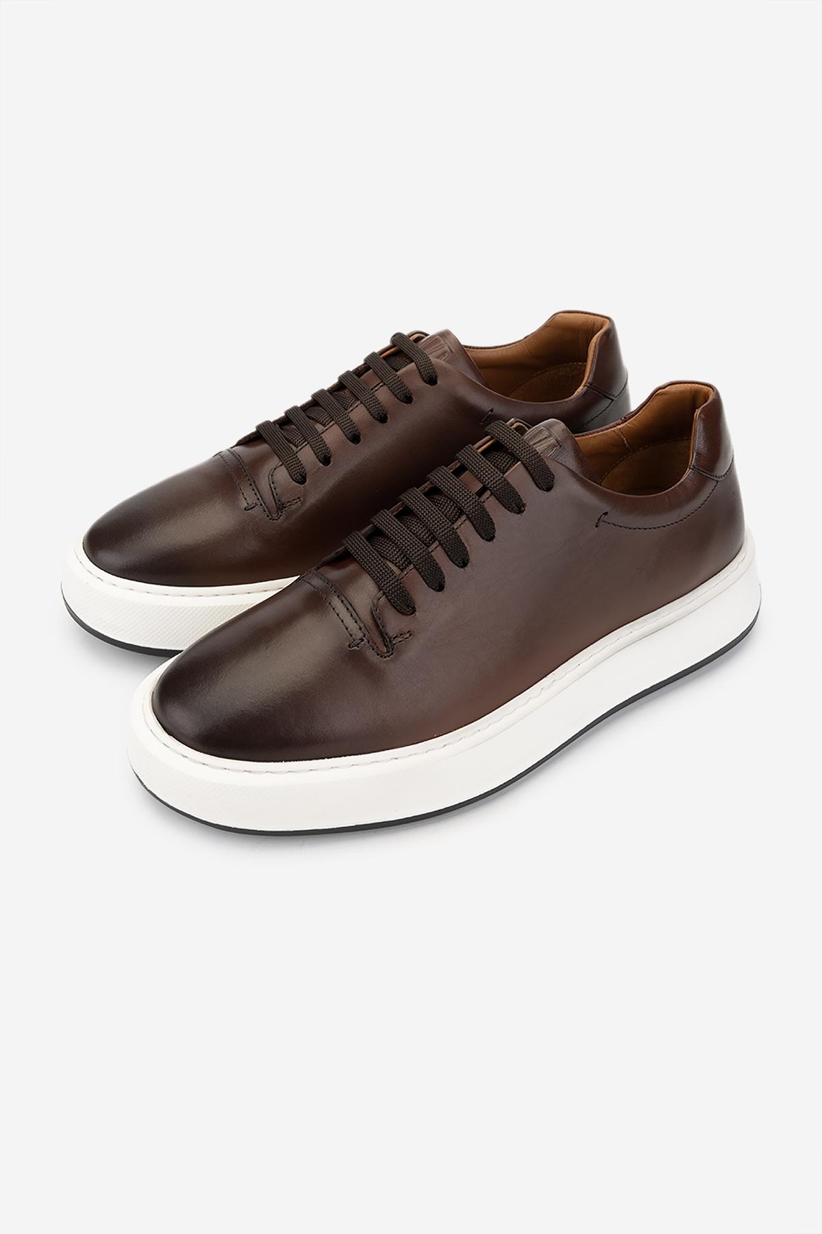 Valmenti Erkek Hakiki Deri Taba Sneakers & Spor Ayakkabı