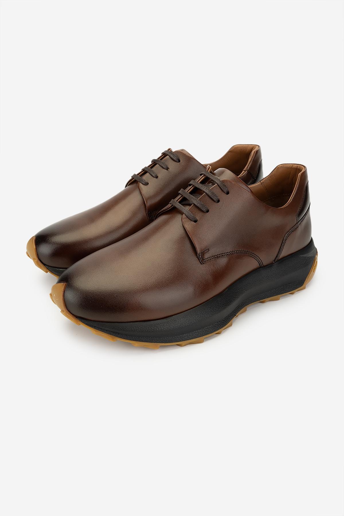 Valmenti Erkek Hakiki Deri Taba Sneakers & Spor Ayakkabı