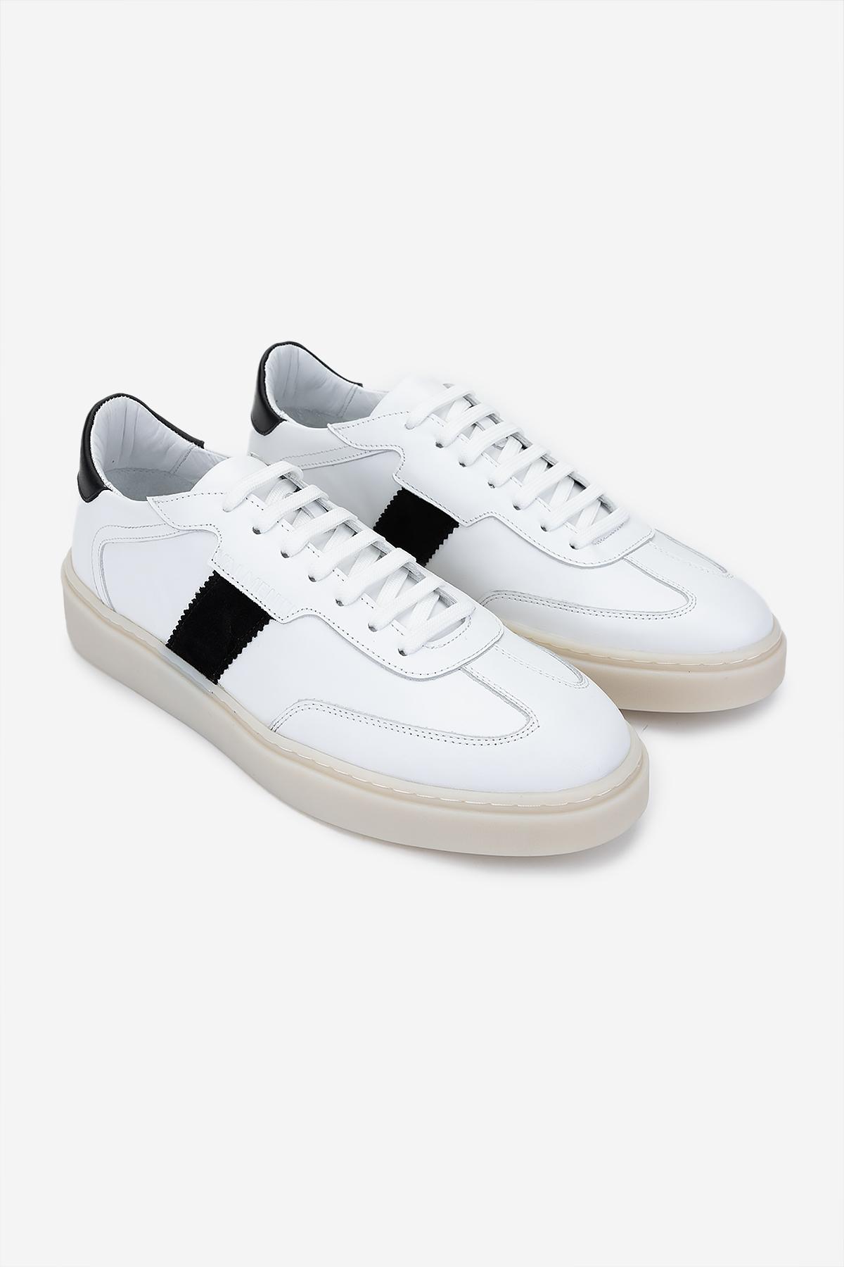 Valmenti Erkek Hakiki Deri Beyaz Sneakers & Spor Ayakkabı