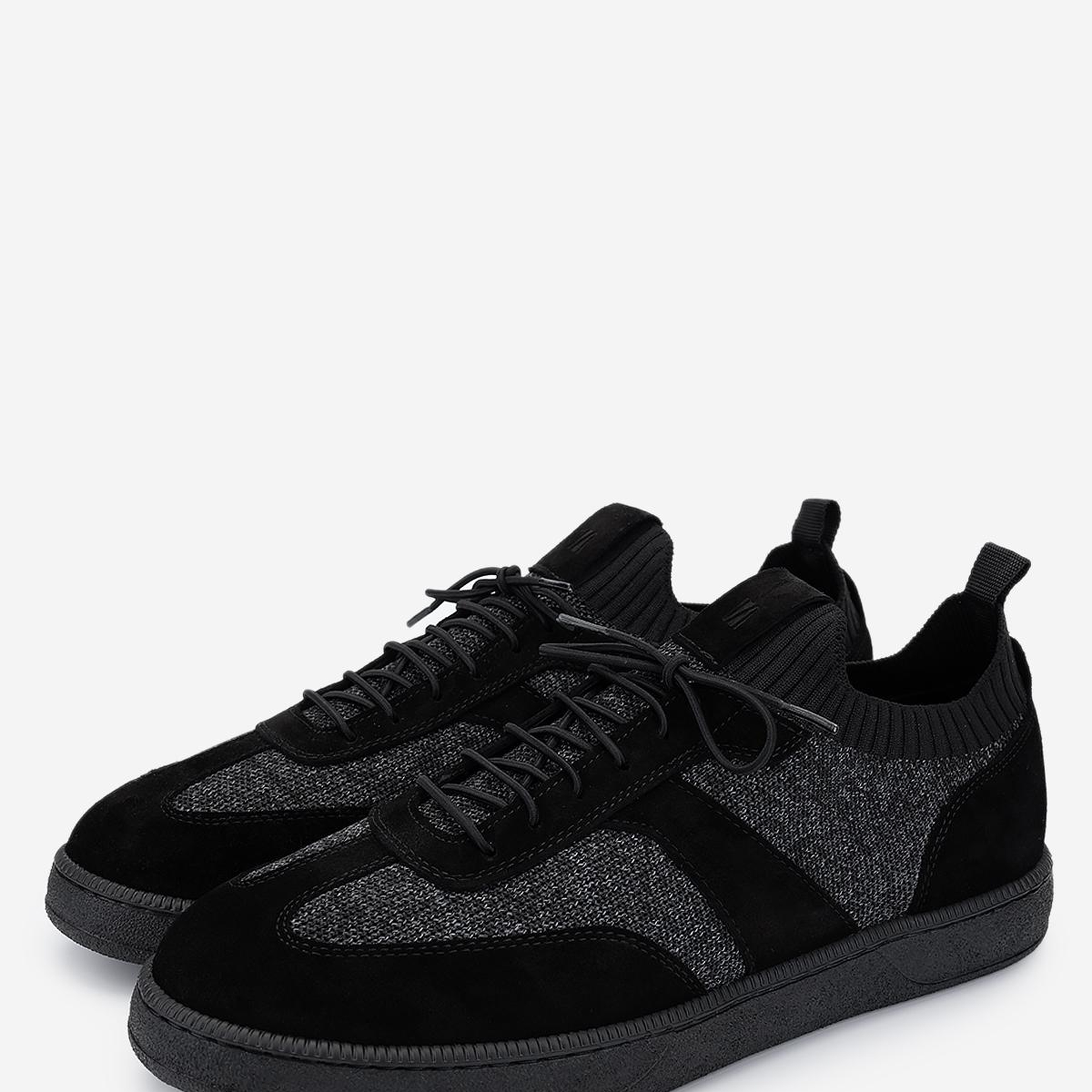 Valmenti Erkek Deri & Tekstil Siyah Sneakers & Spor Ayakkabı