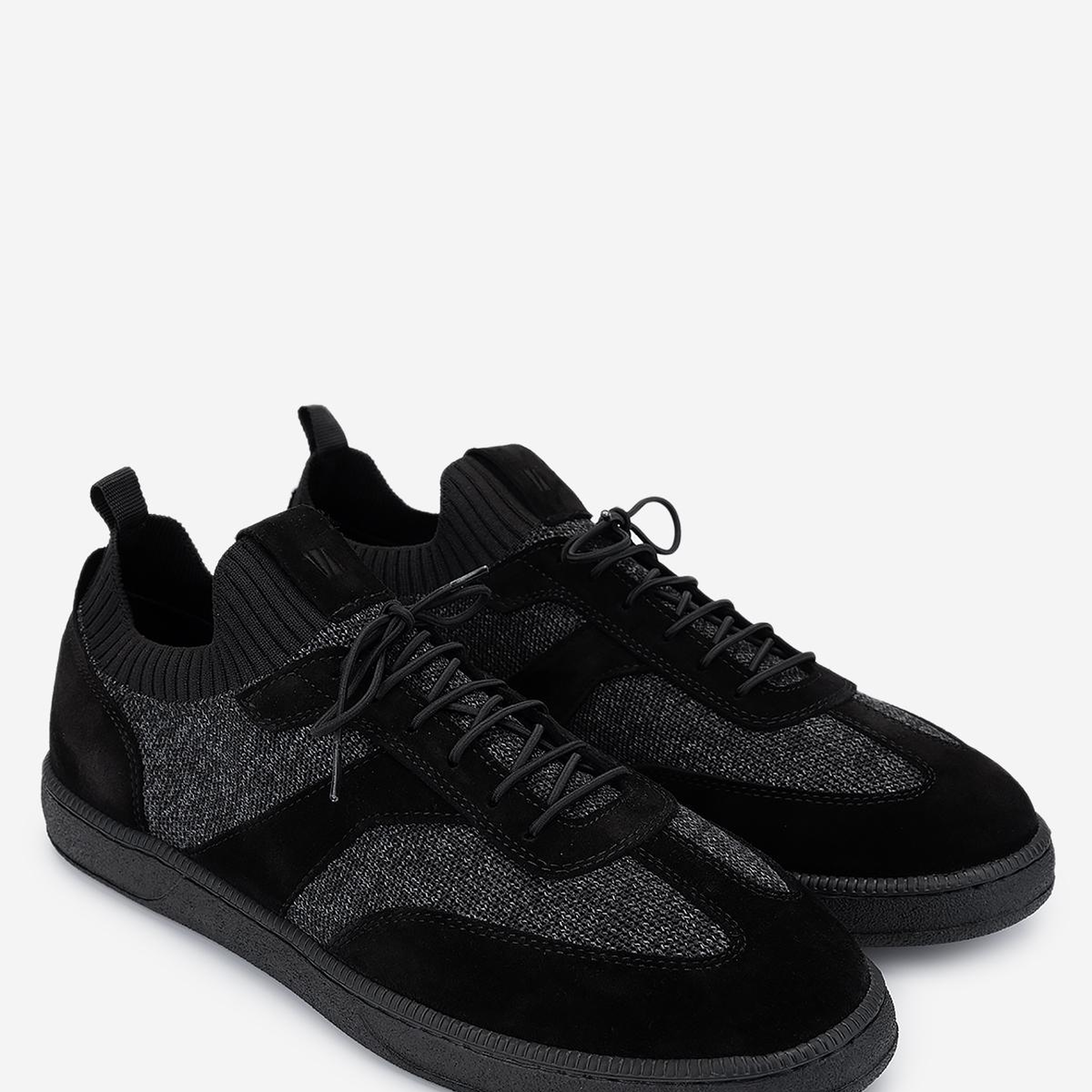 Valmenti Erkek Deri & Tekstil Siyah Sneakers & Spor Ayakkabı