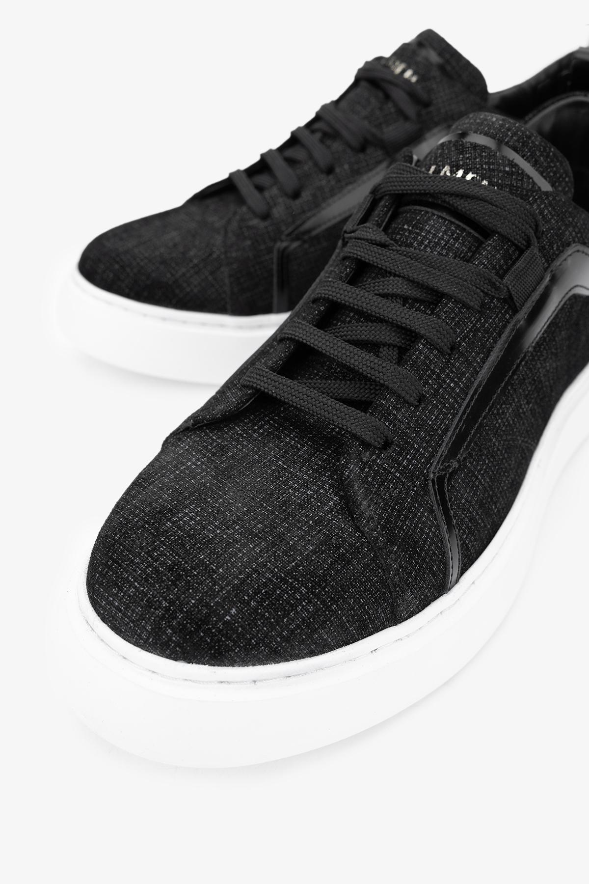 Valmenti Erkek Hakiki Deri Siyah Sneakers & Spor Ayakkabı