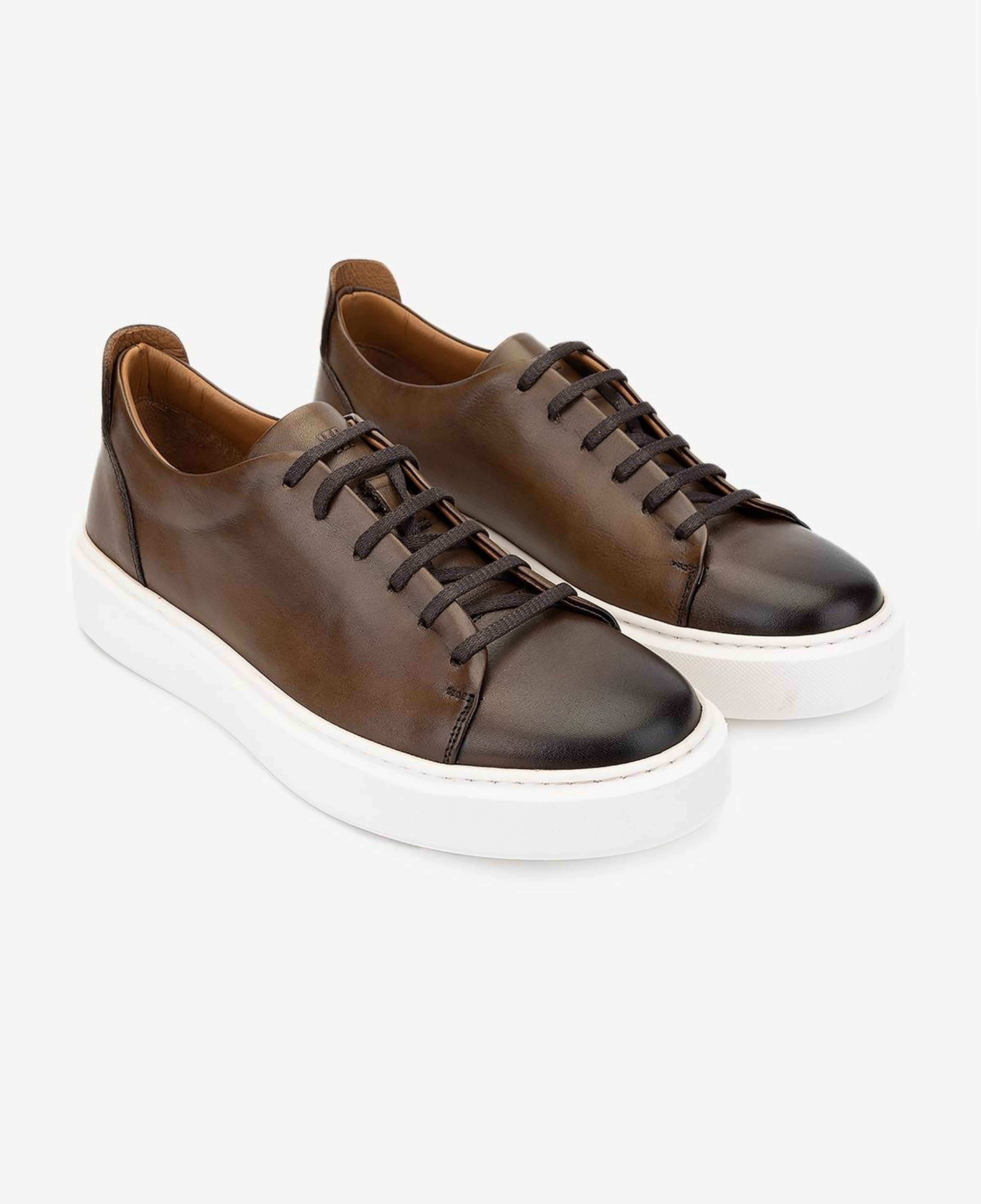 Valmenti Erkek Hakiki Deri Ceviz Sneakers & Spor Ayakkabı