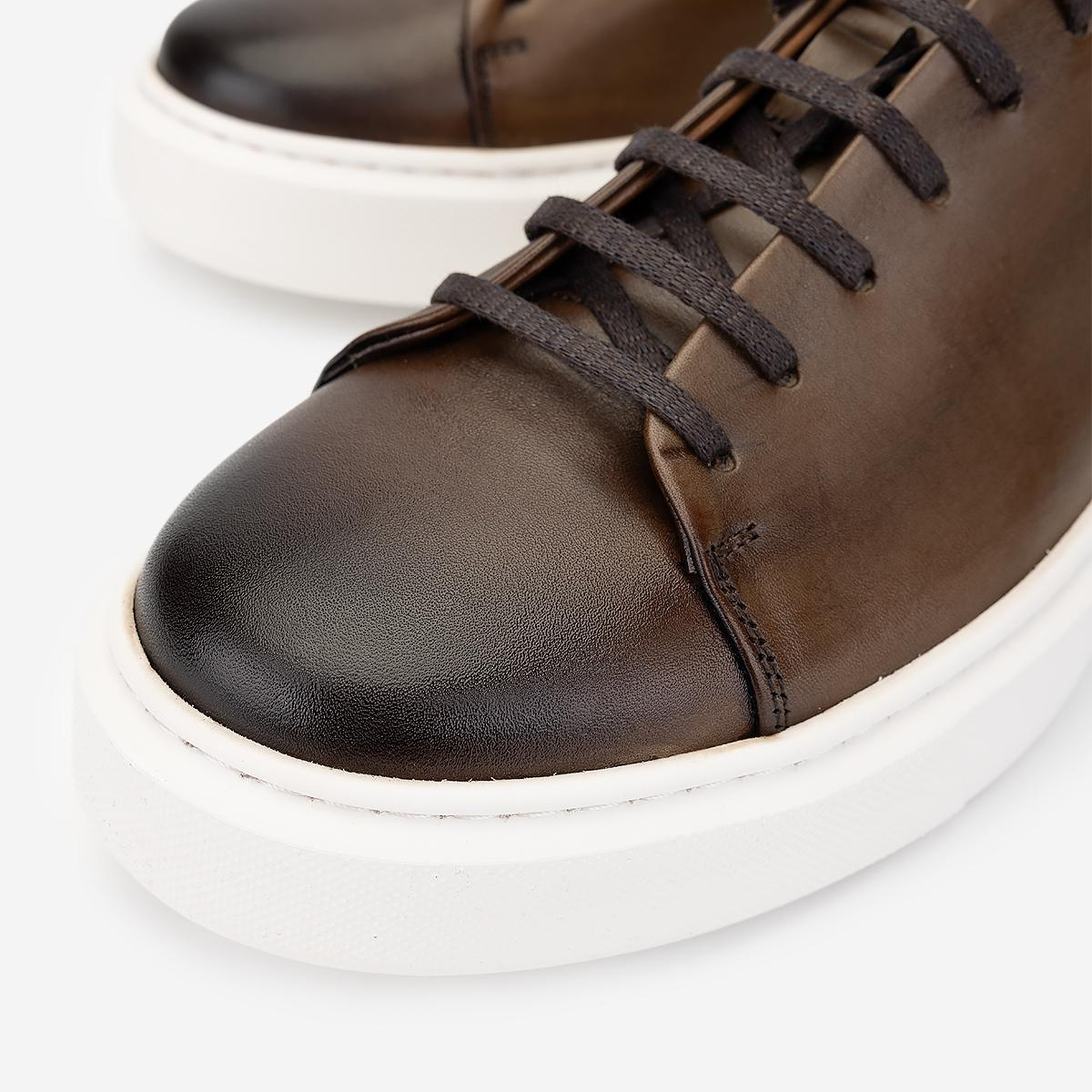 Valmenti Erkek Hakiki Deri Ceviz Sneakers & Spor Ayakkabı