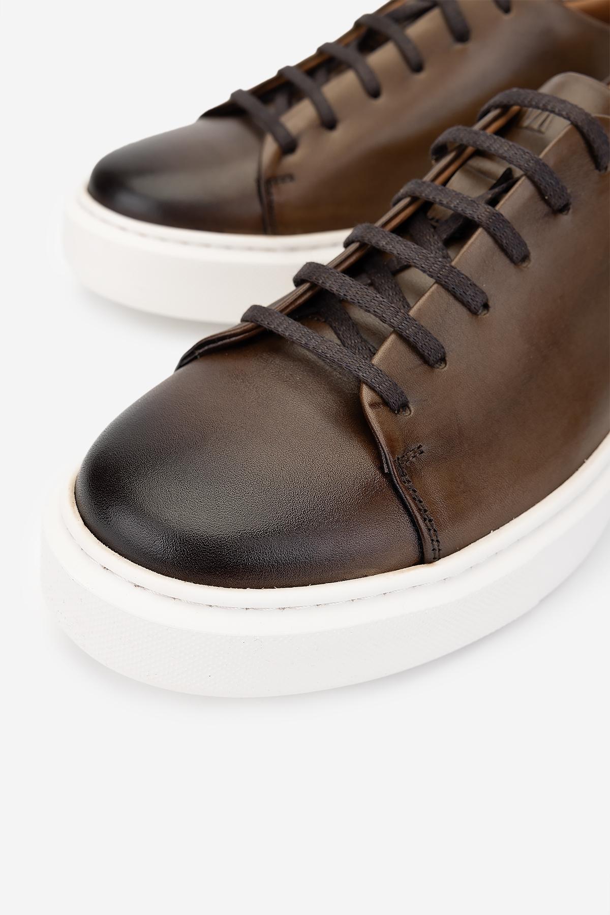 Valmenti Erkek Hakiki Deri Ceviz Sneakers & Spor Ayakkabı