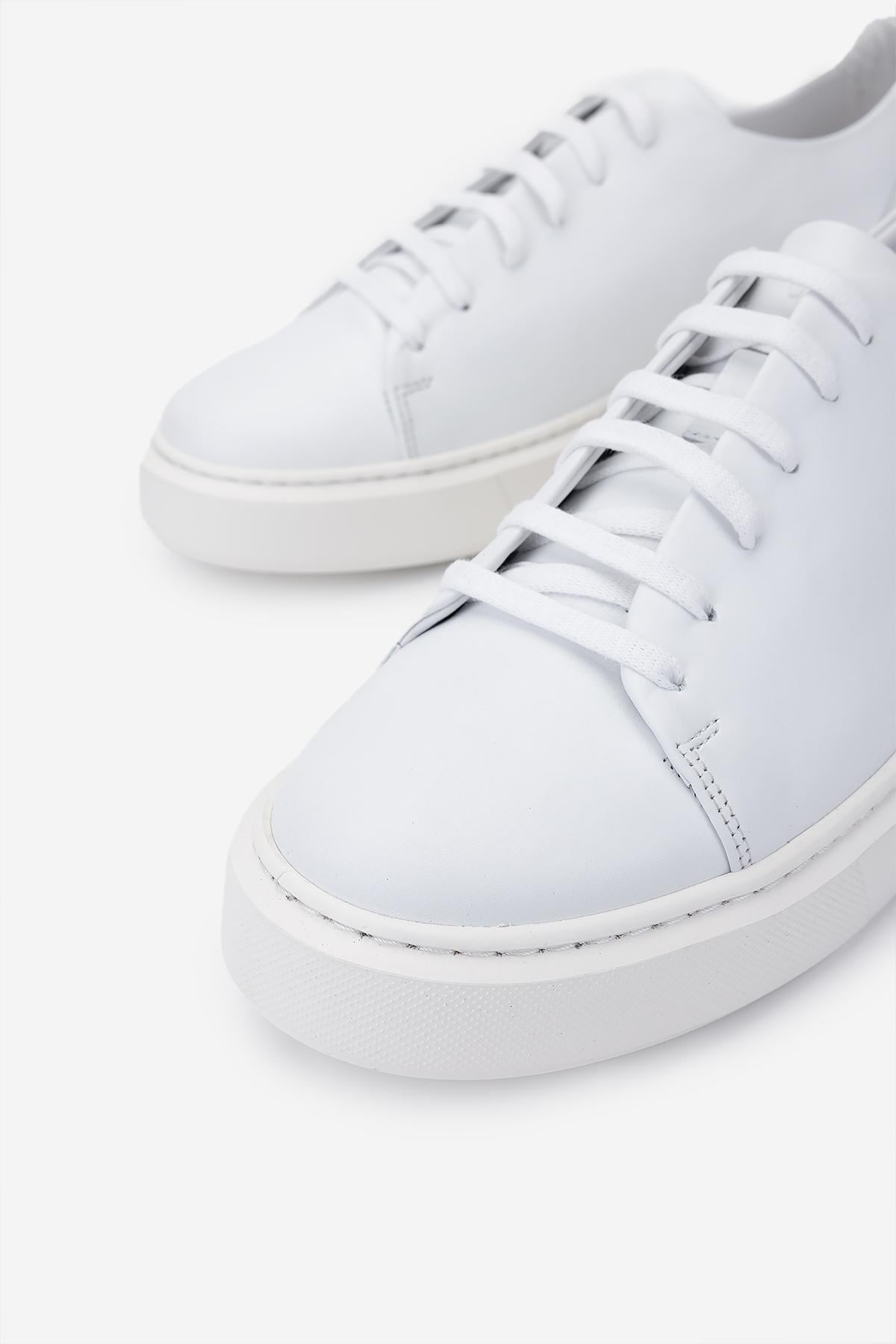 Valmenti Erkek Hakiki Deri Beyaz Sneakers & Spor Ayakkabı