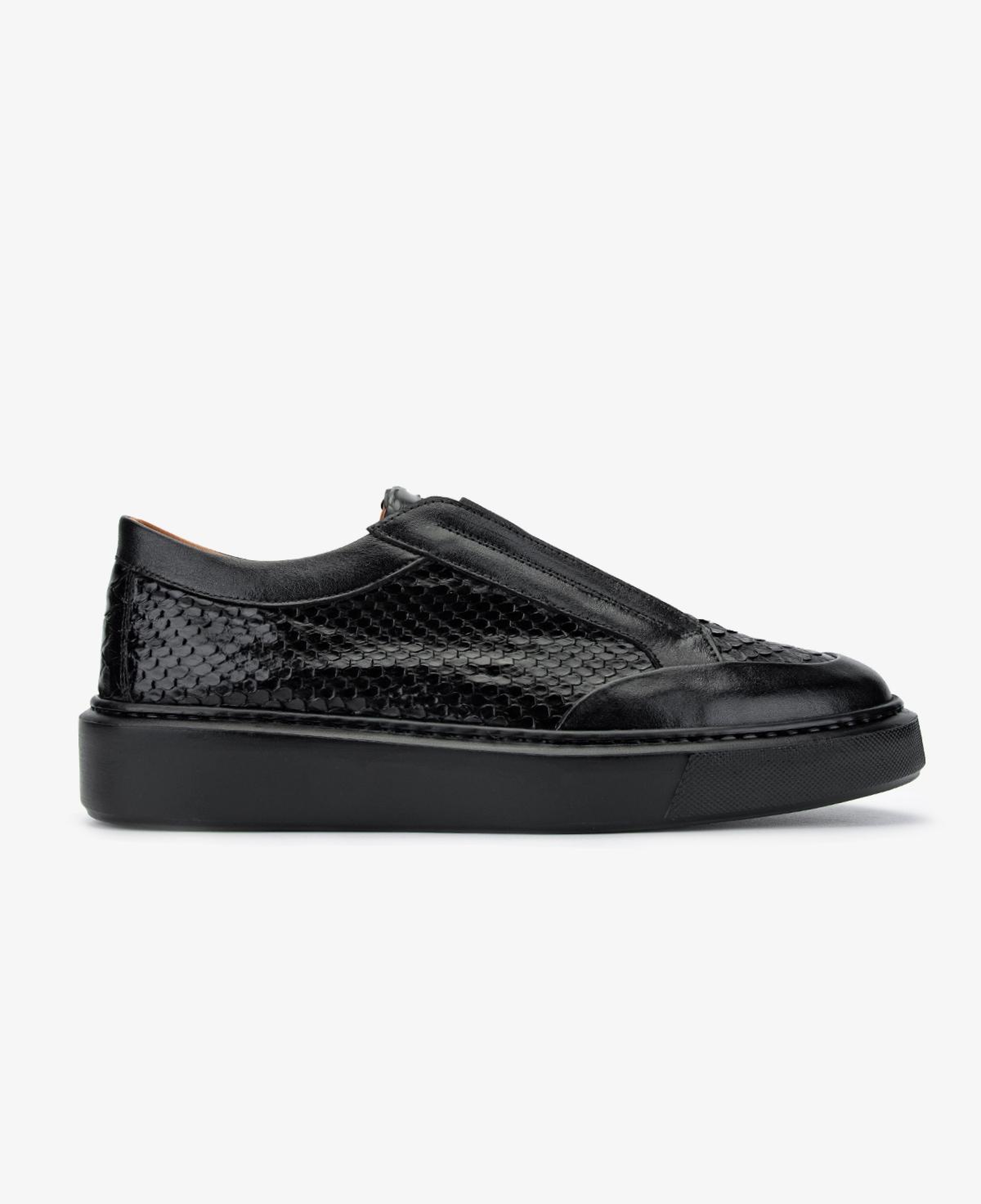 Valmenti Erkek Hakiki Deri Siyah Sneakers & Spor Ayakkabı