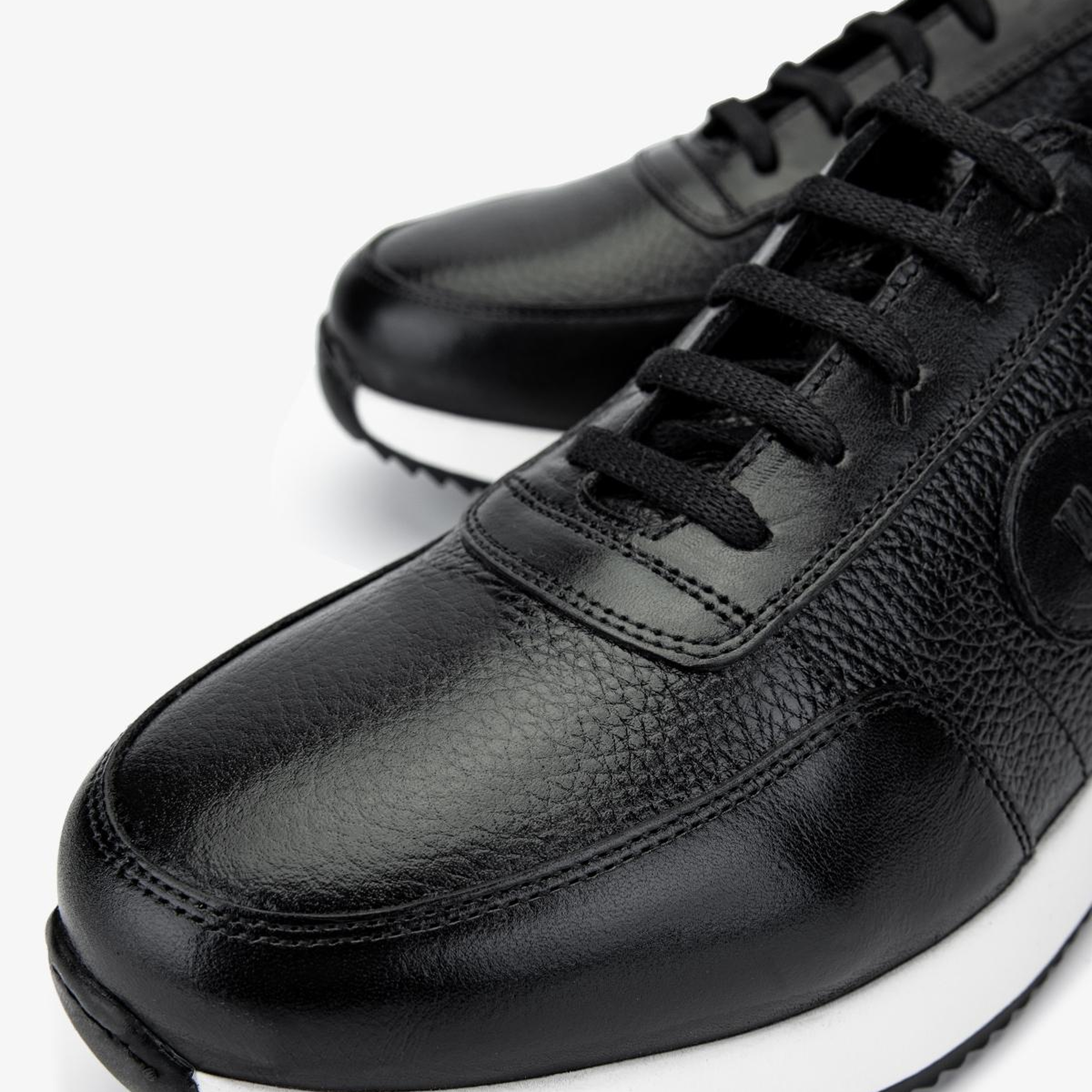 Valmenti Erkek Hakiki Deri Siyah Sneakers & Spor Ayakkabı