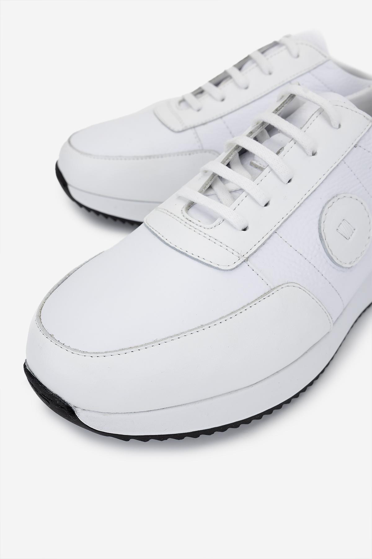 Valmenti Erkek Hakiki Deri Beyaz Sneakers & Spor Ayakkabı