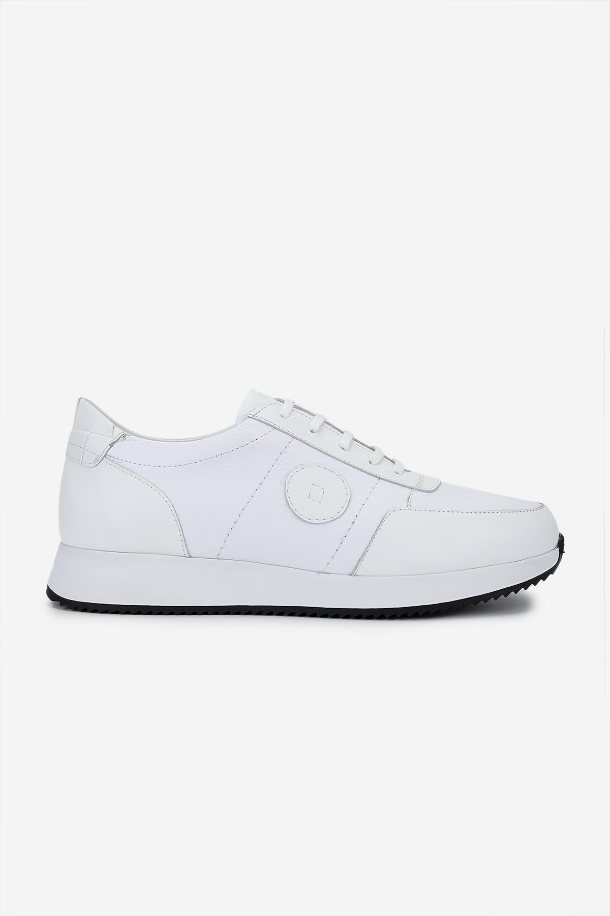 Valmenti Erkek Hakiki Deri Beyaz Sneakers & Spor Ayakkabı