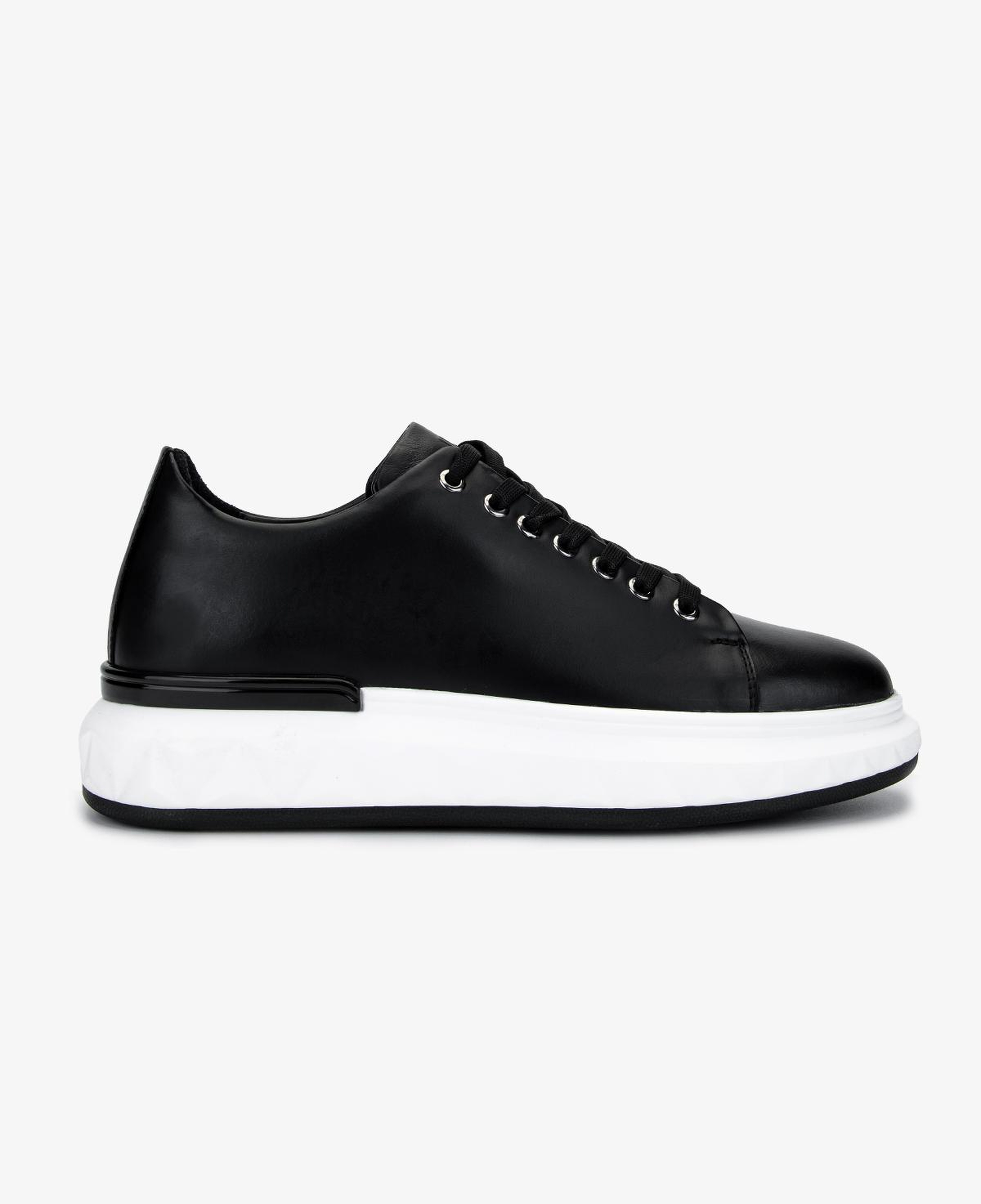 Valmenti Erkek Hakiki Deri Siyah Sneakers & Spor Ayakkabı