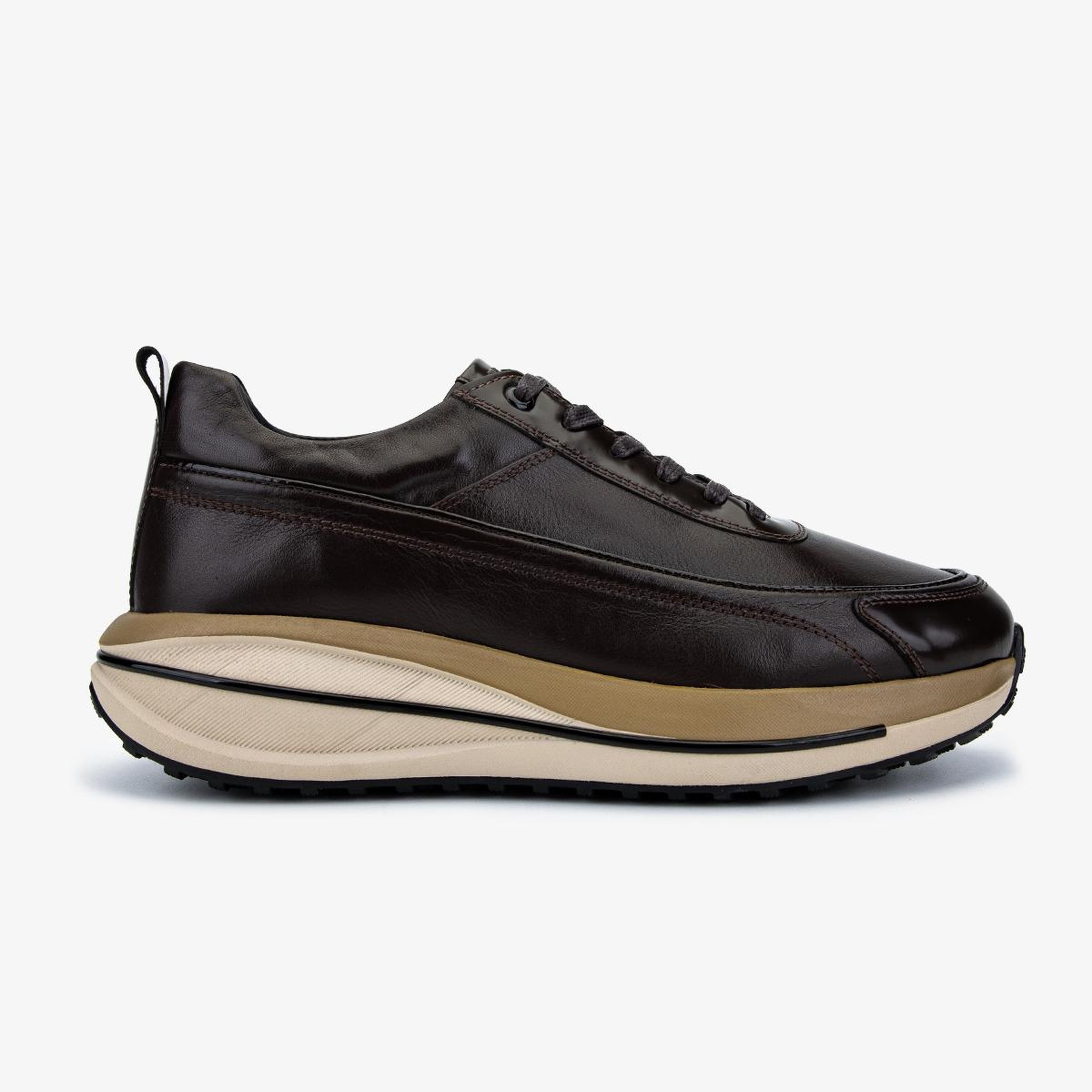 Valmenti Erkek Hakiki Deri Kahverengi Sneakers & Spor Ayakkabı