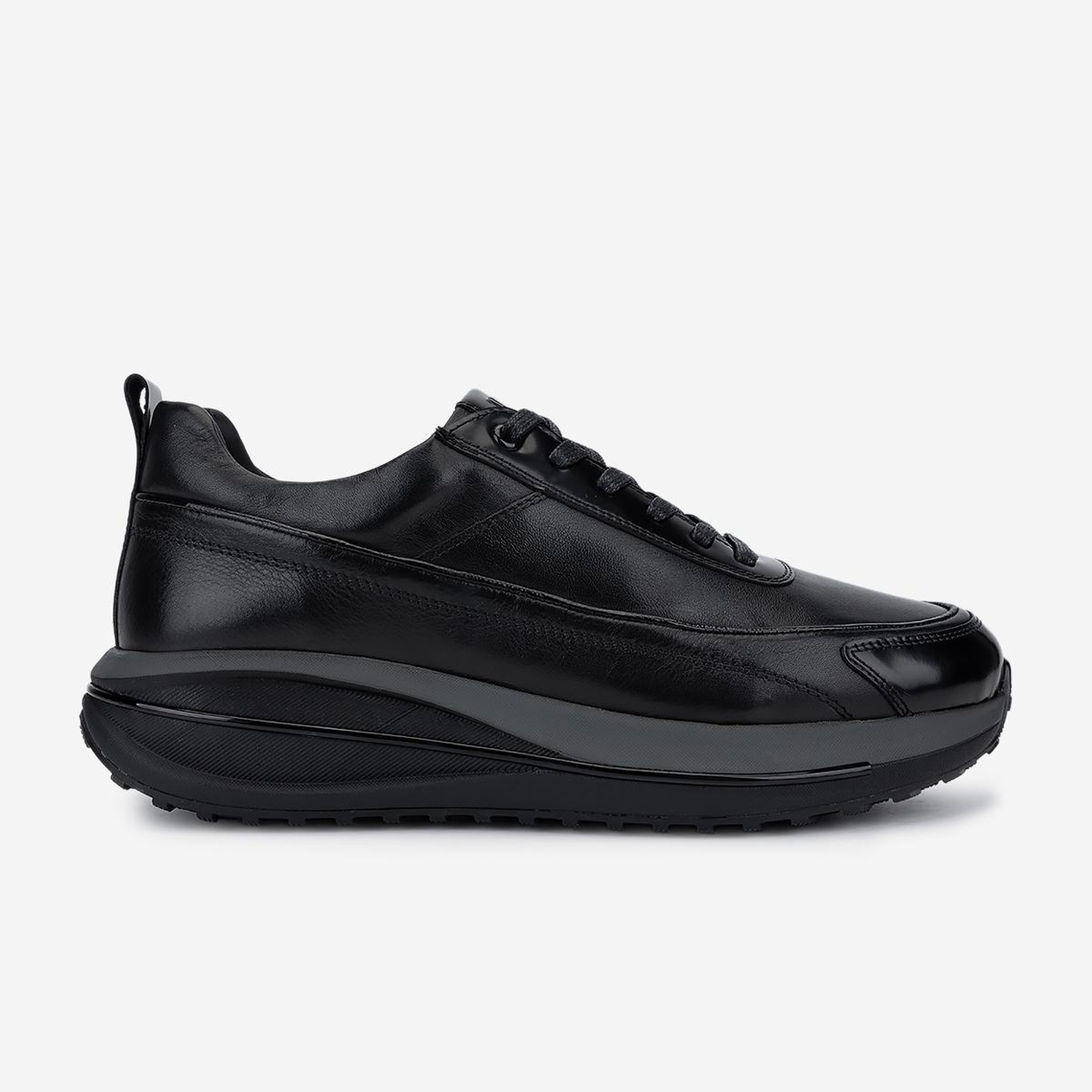 Valmenti Erkek Hakiki Deri Siyah Sneakers & Spor Ayakkabı