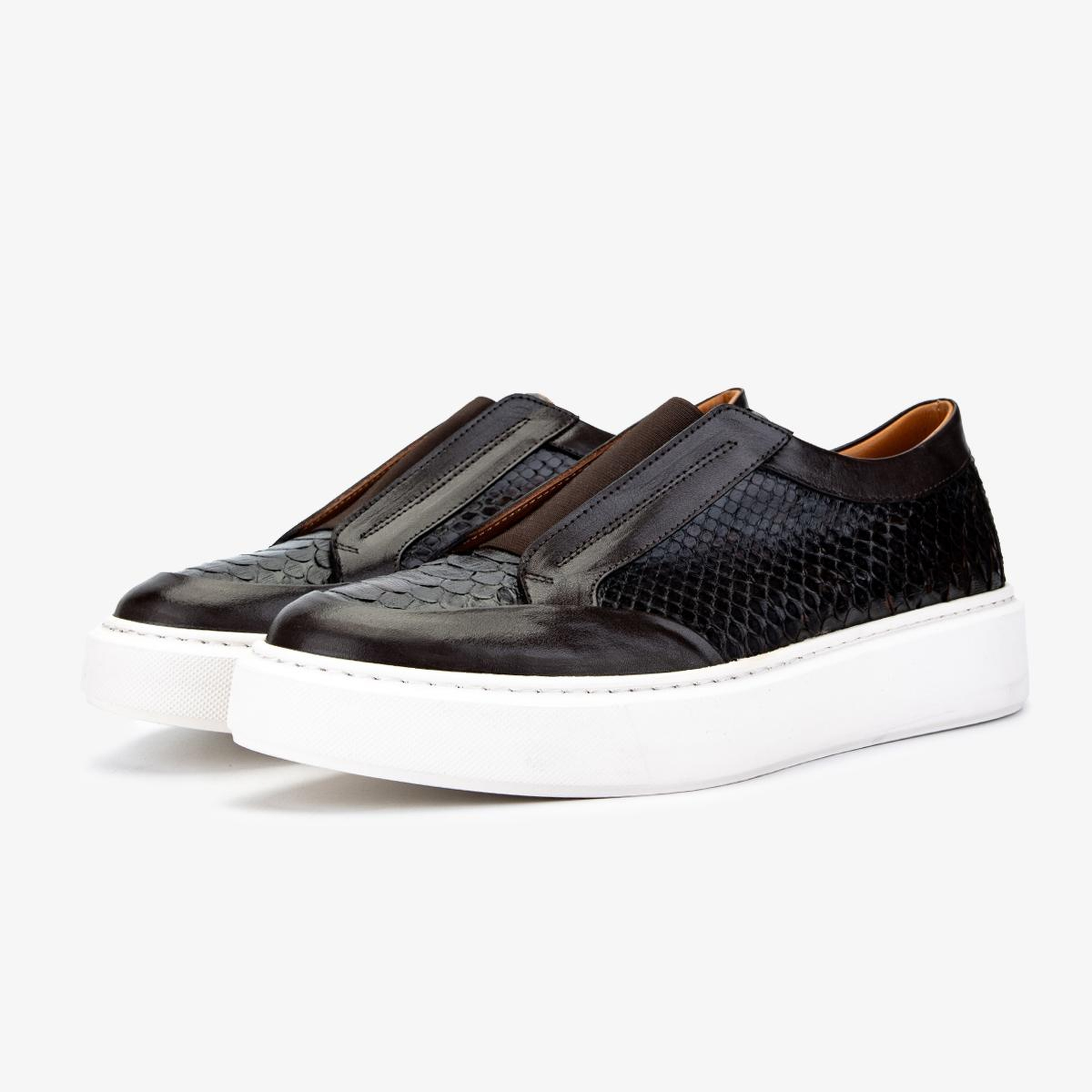 Valmenti Erkek Hakiki Deri Kahverengi Sneakers & Spor Ayakkabı