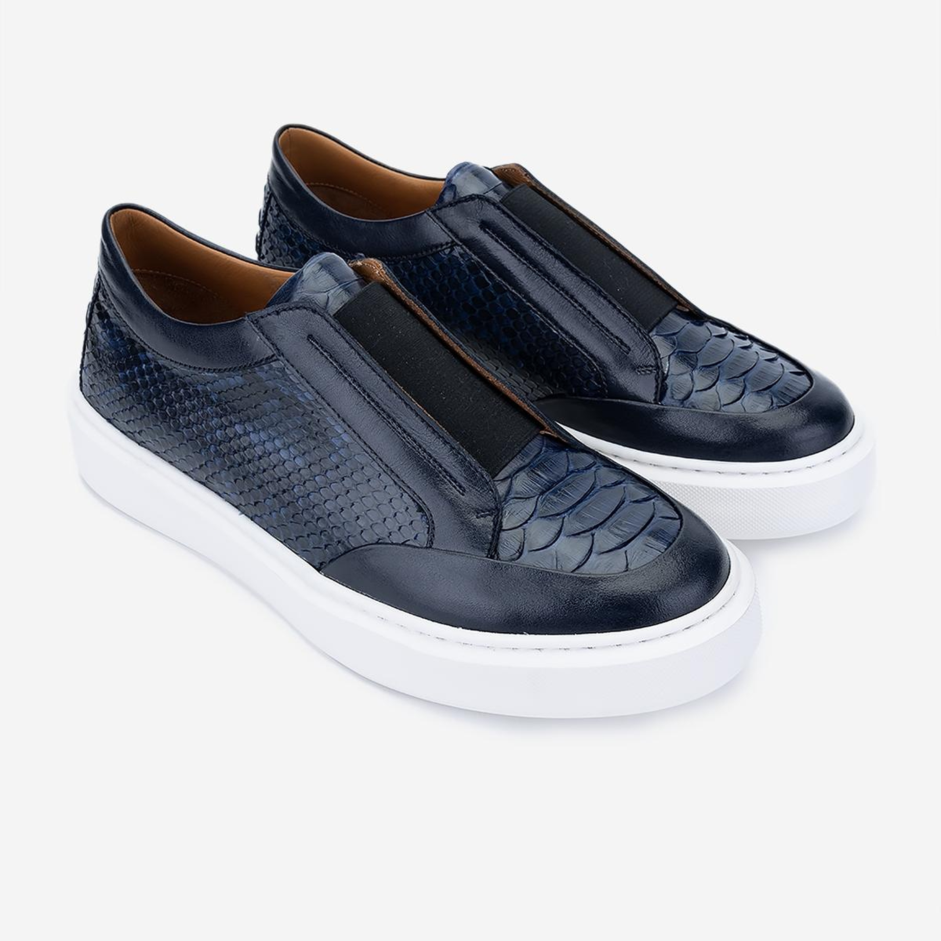 Valmenti Erkek Hakiki Deri Lacivert Sneakers & Spor Ayakkabı