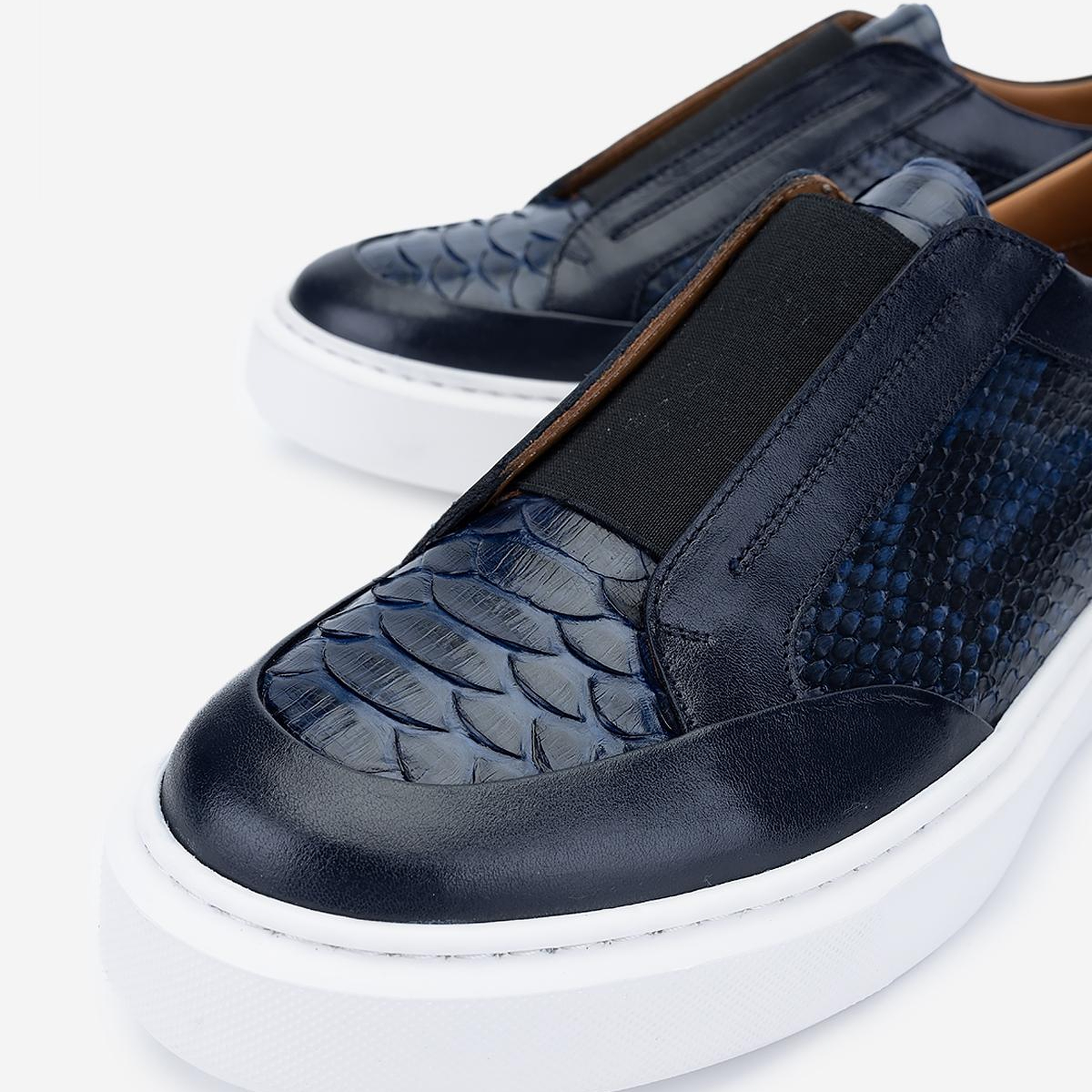 Valmenti Erkek Hakiki Deri Lacivert Sneakers & Spor Ayakkabı