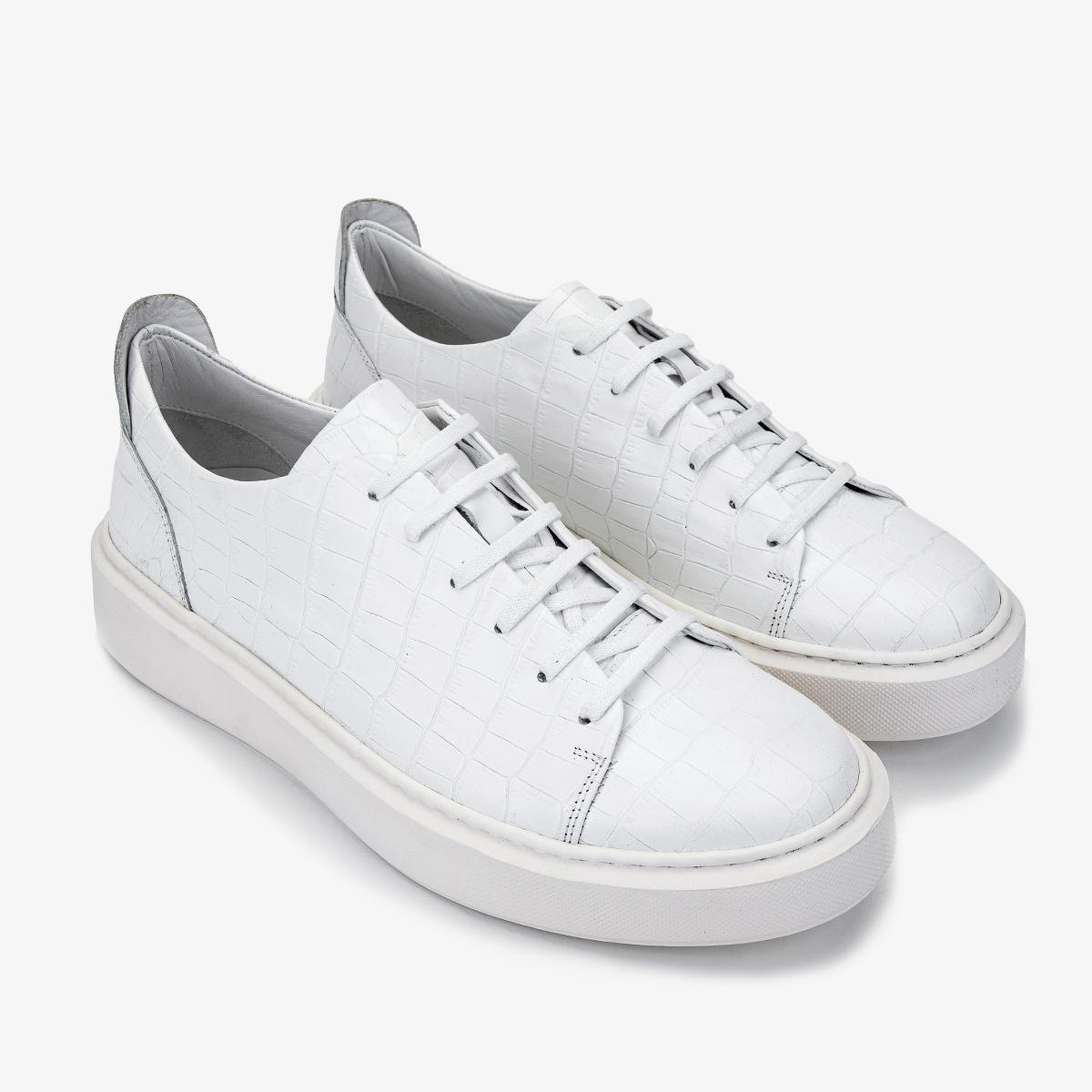 Valmenti Erkek Hakiki Deri Beyaz Sneakers & Spor Ayakkabı