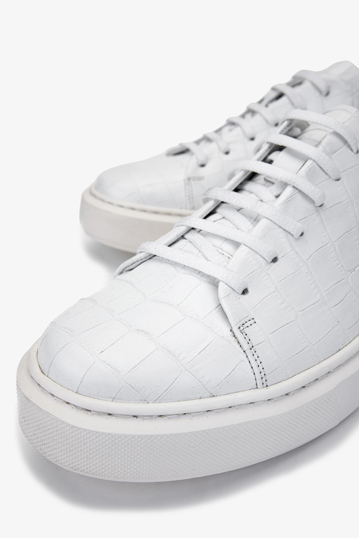 Valmenti Erkek Hakiki Deri Beyaz Sneakers & Spor Ayakkabı