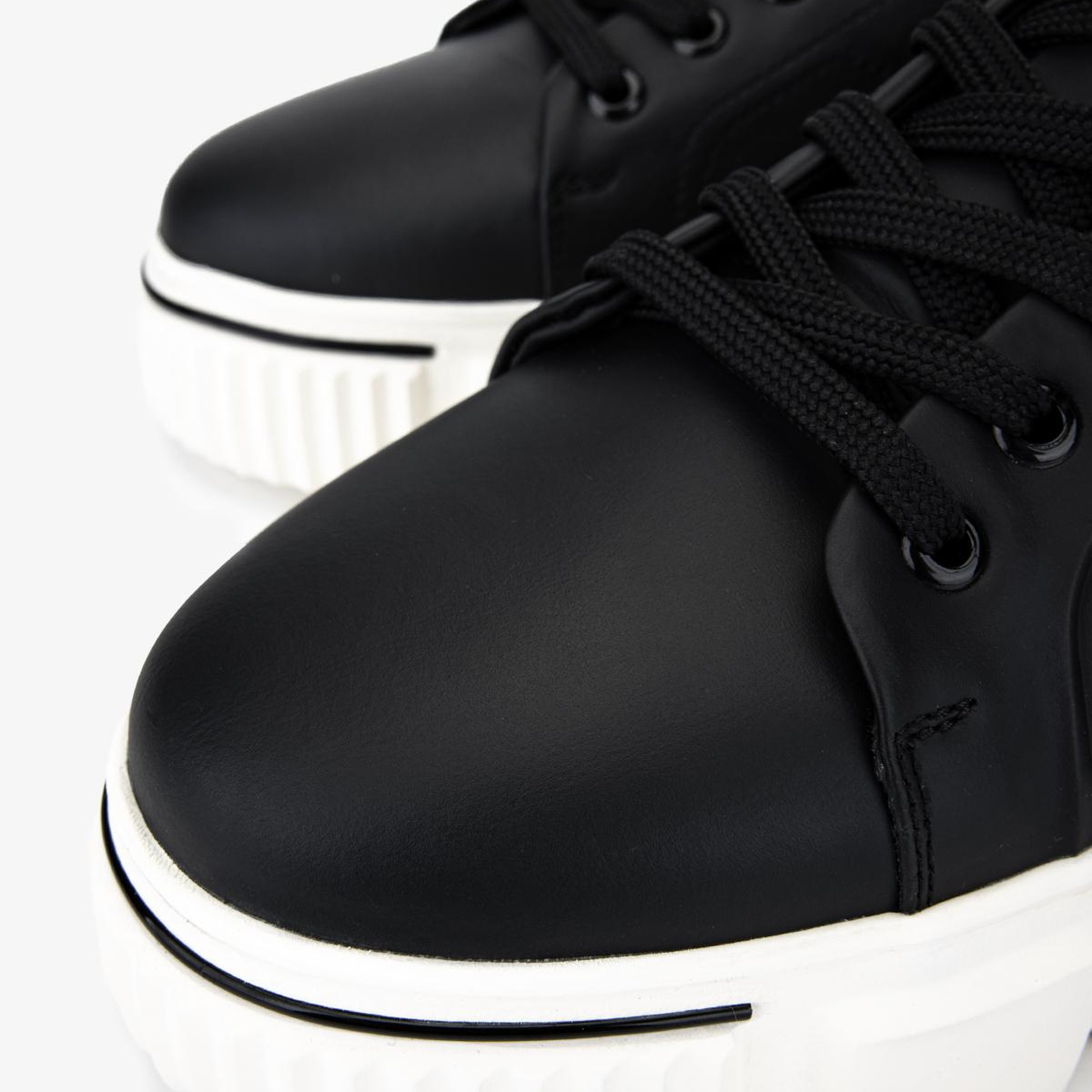 Valmenti Erkek Hakiki Deri Siyah Sneakers & Spor Ayakkabı