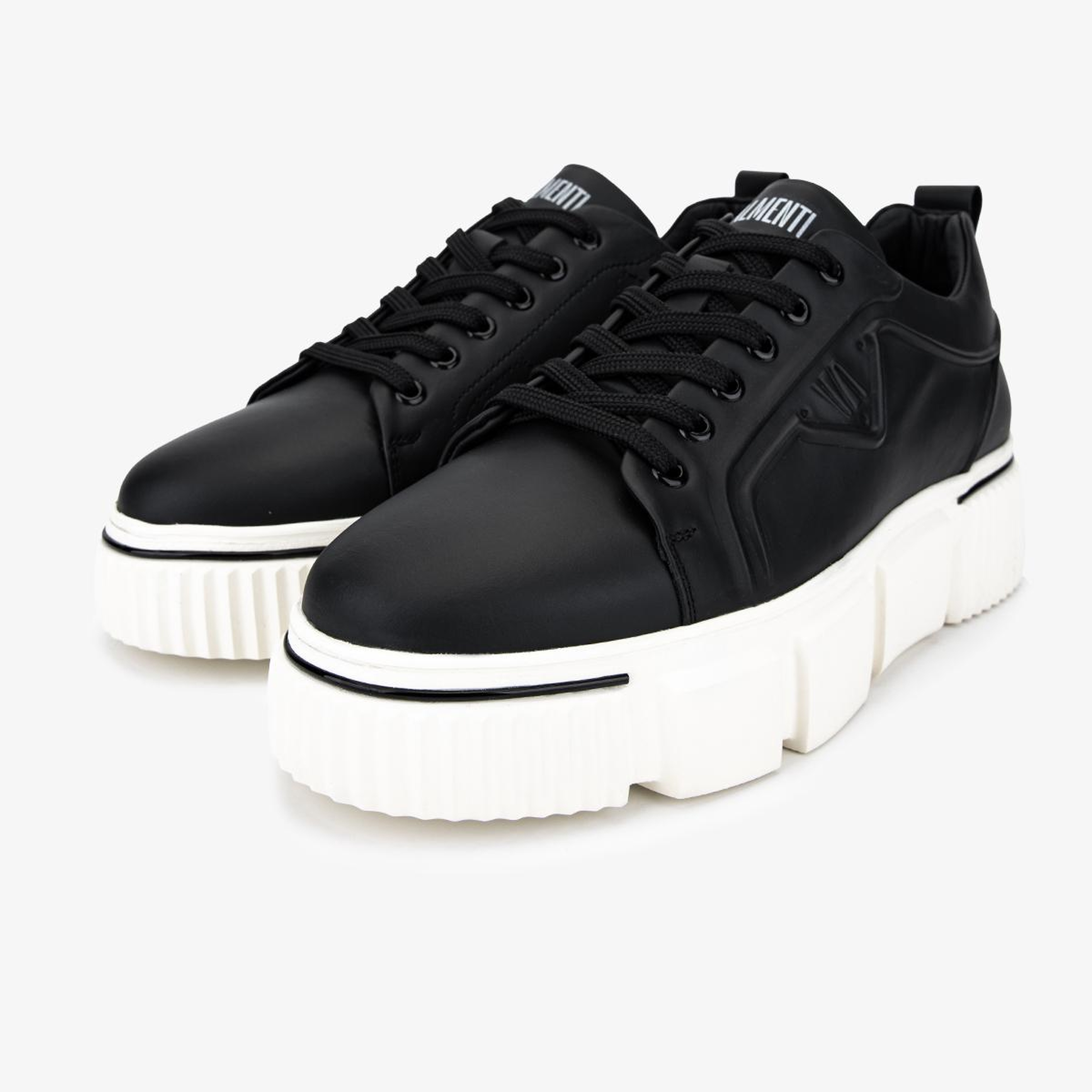 Valmenti Erkek Hakiki Deri Siyah Sneakers & Spor Ayakkabı