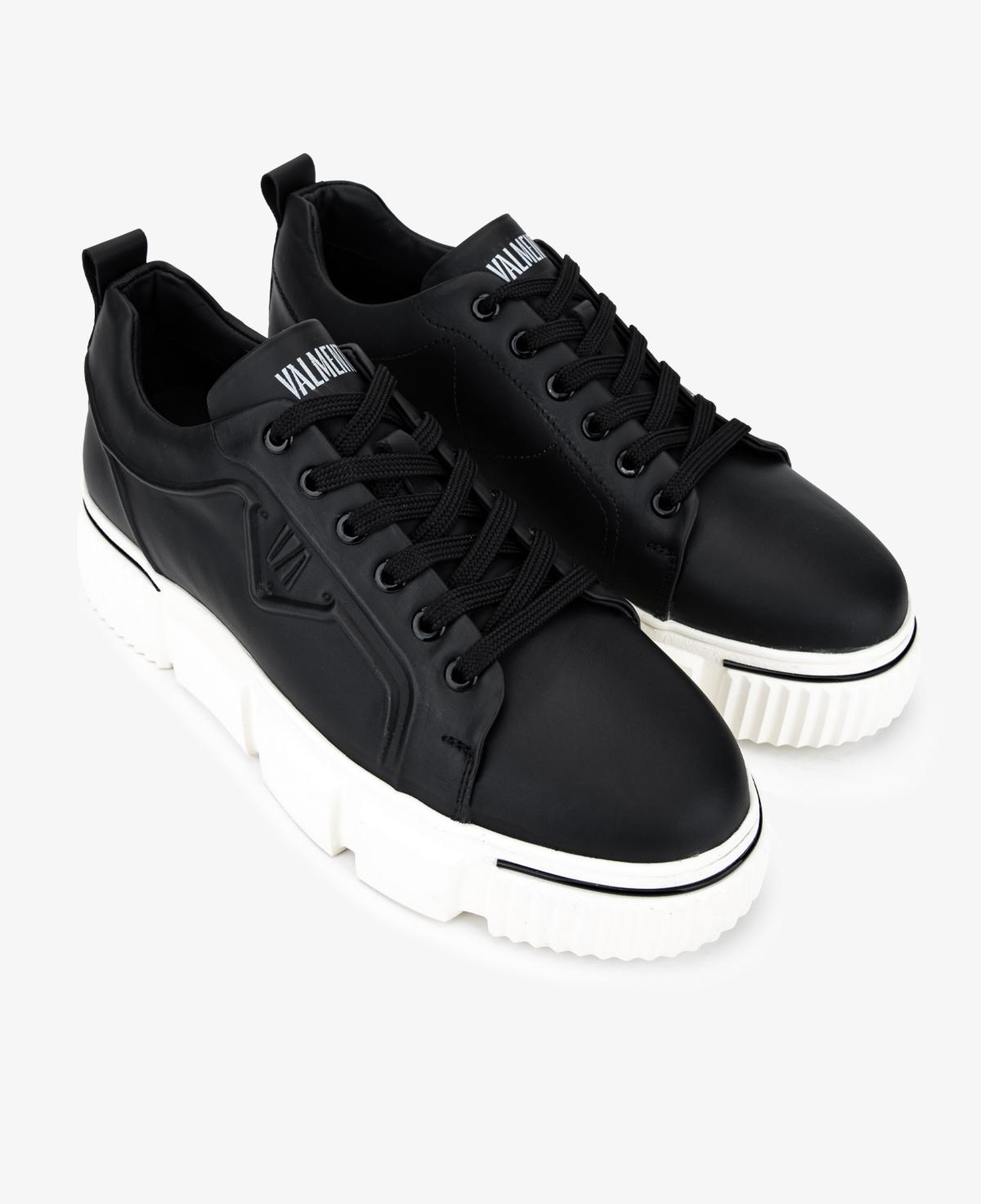 Valmenti Erkek Hakiki Deri Siyah Sneakers & Spor Ayakkabı