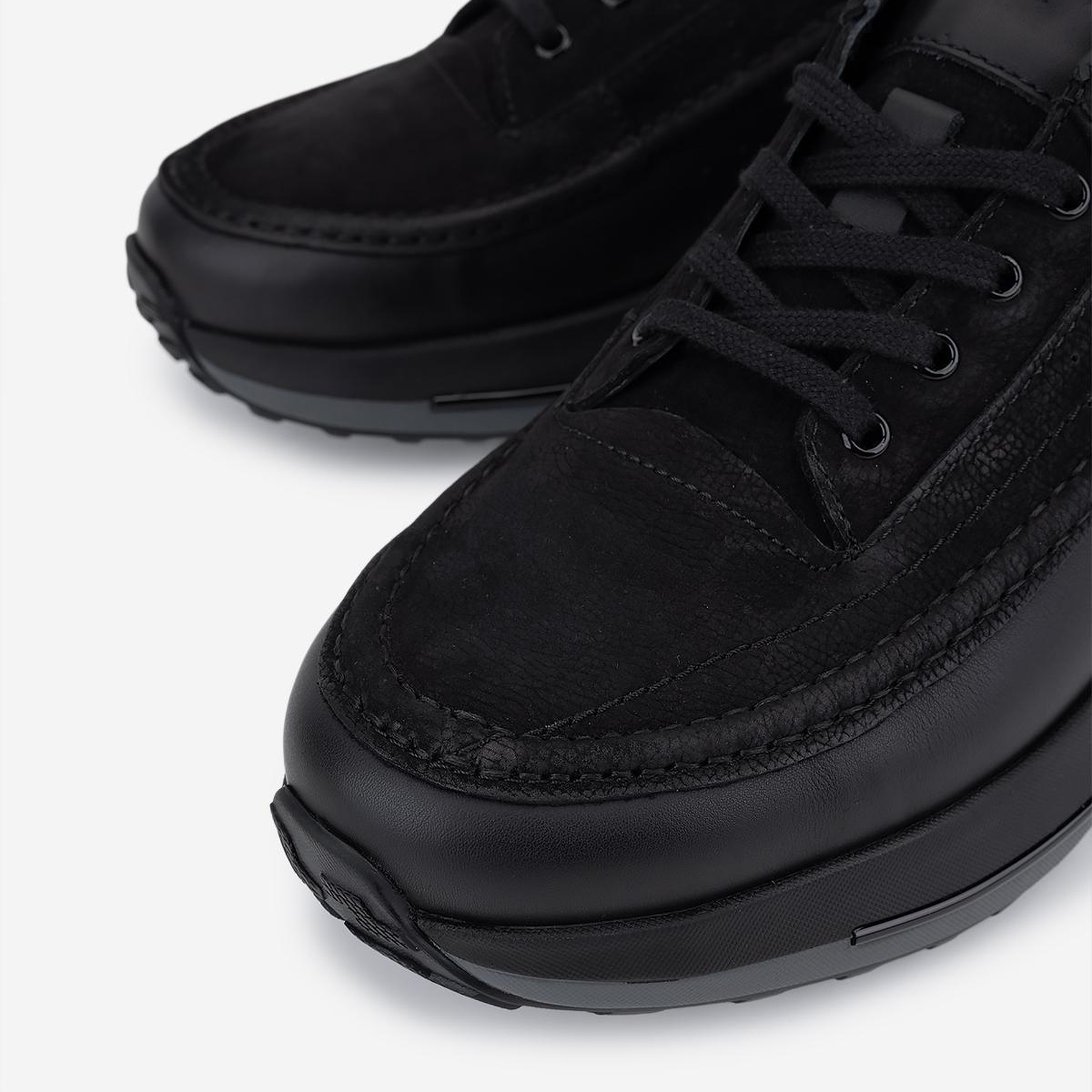 Valmenti Erkek Hakiki Deri Siyah Sneakers & Spor Ayakkabı