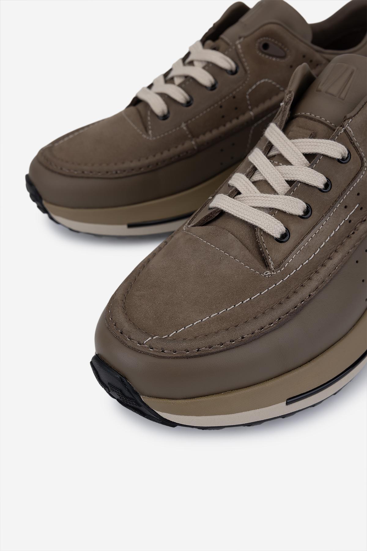 Valmenti Erkek Hakiki Deri Vizon Sneakers & Spor Ayakkabı