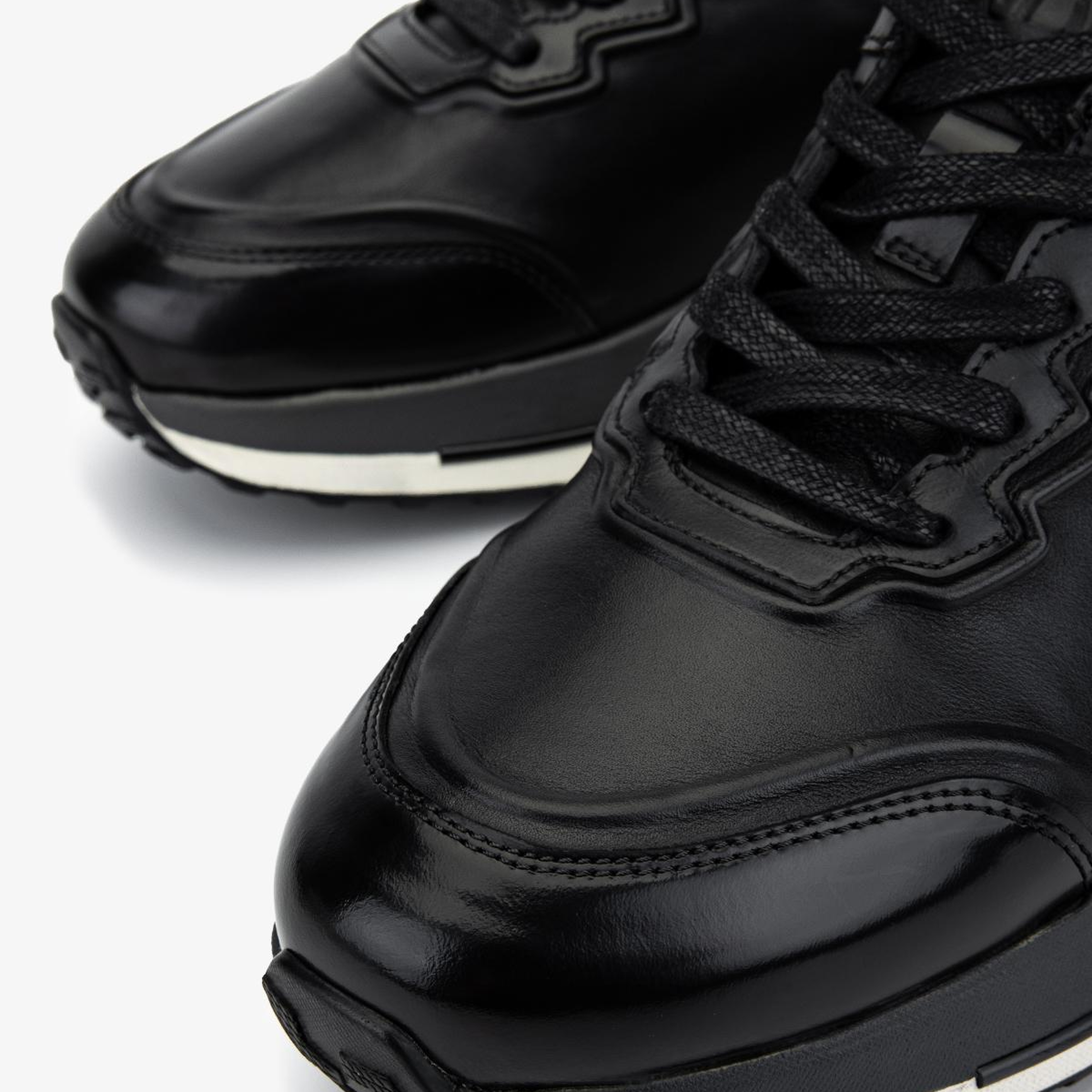 Valmenti Erkek Hakiki Deri Siyah Sneakers & Spor Ayakkabı