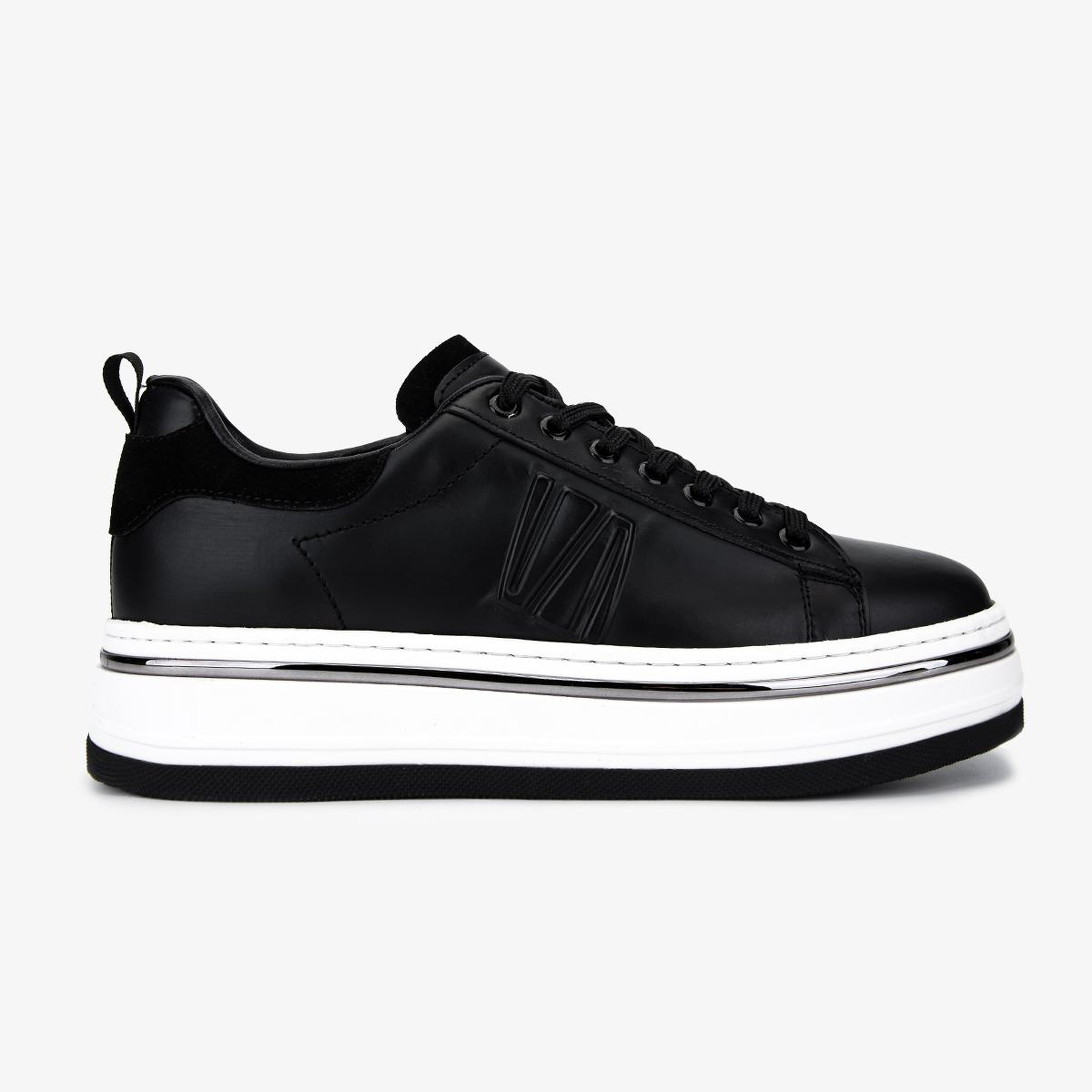 Valmenti Erkek Hakiki Deri Siyah Sneakers & Spor Ayakkabı