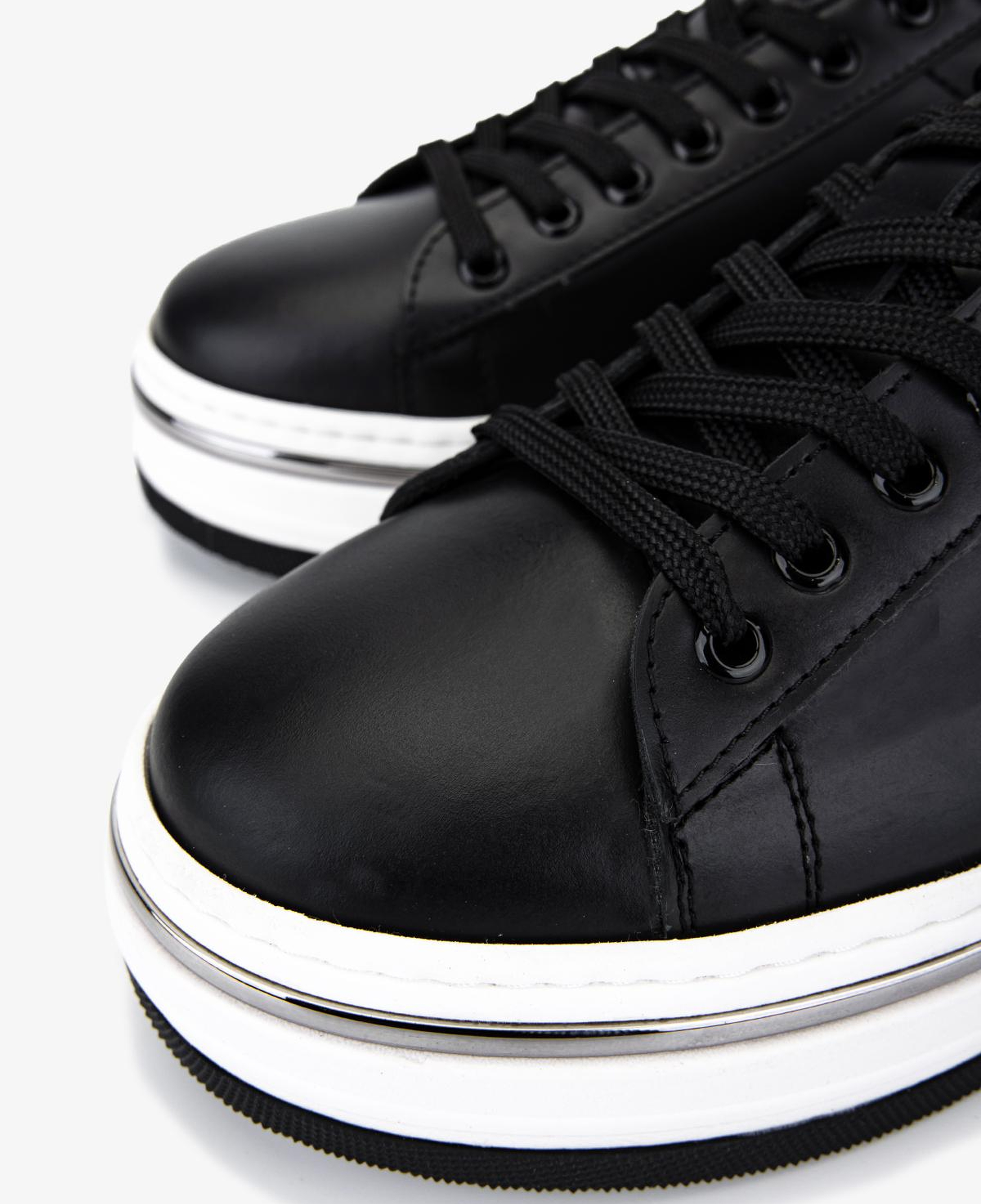 Valmenti Erkek Hakiki Deri Siyah Sneakers & Spor Ayakkabı