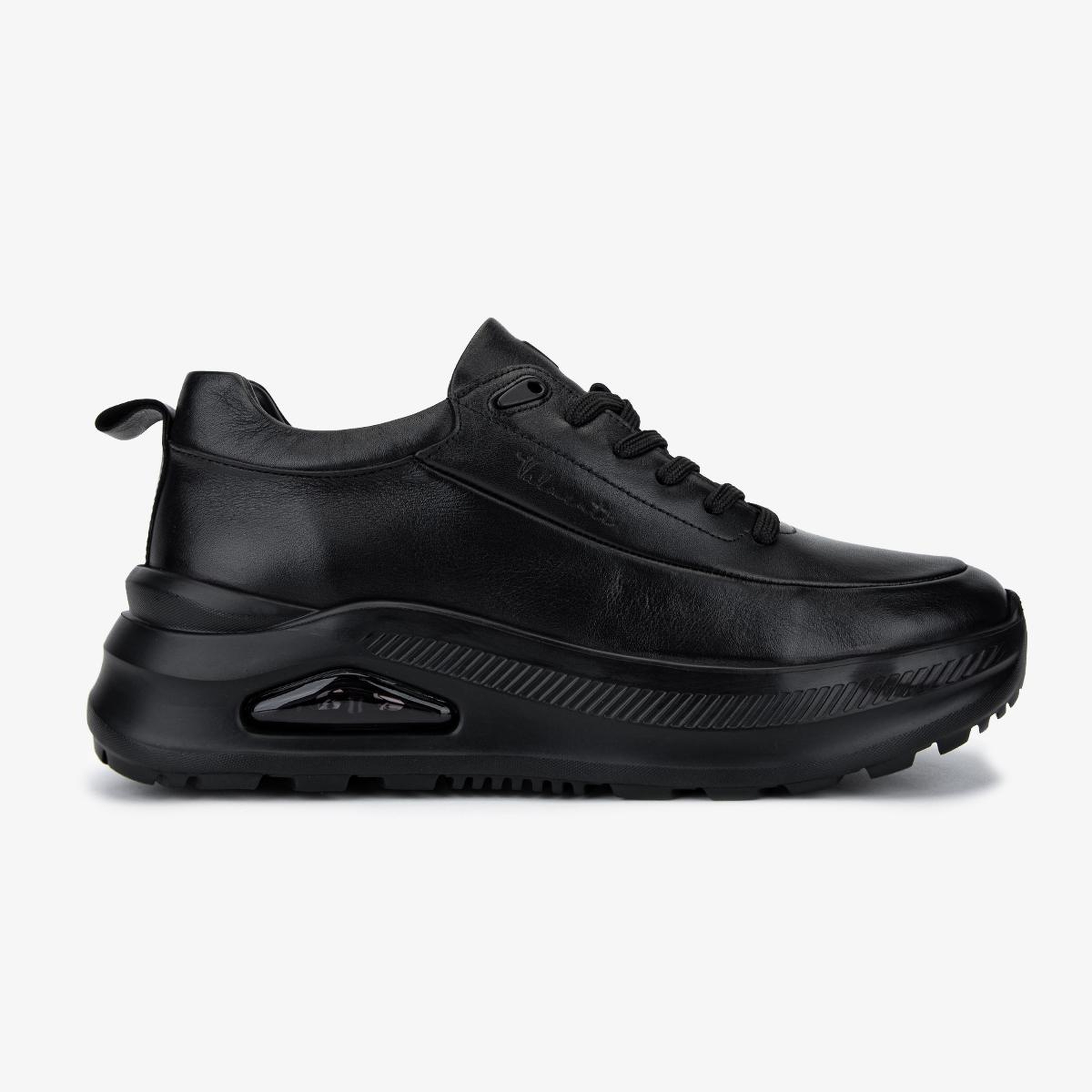 Valmenti Erkek Hakiki Deri Siyah Sneakers & Spor Ayakkabı