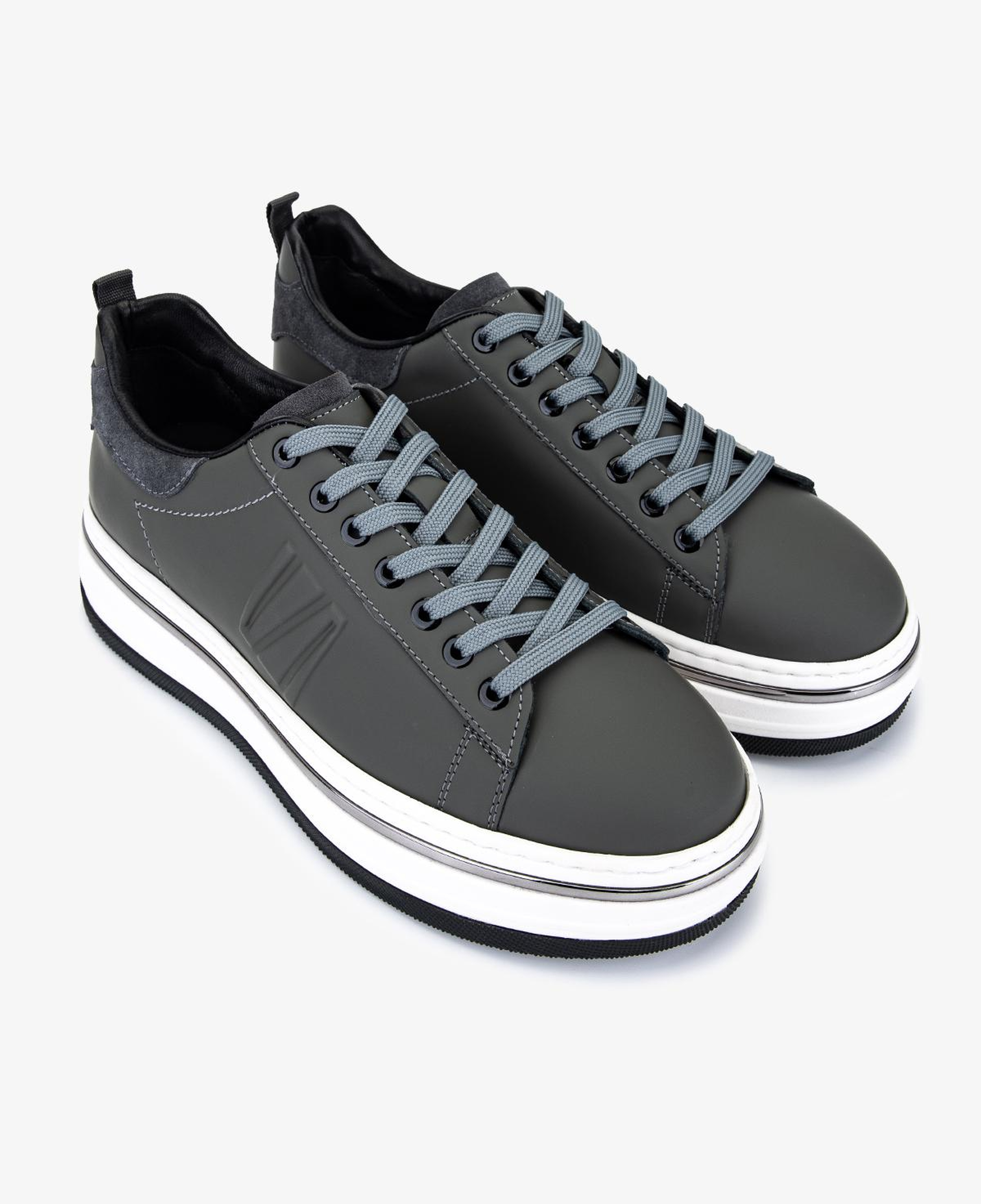 Valmenti Erkek Hakiki Deri Gri Sneakers & Spor Ayakkabı