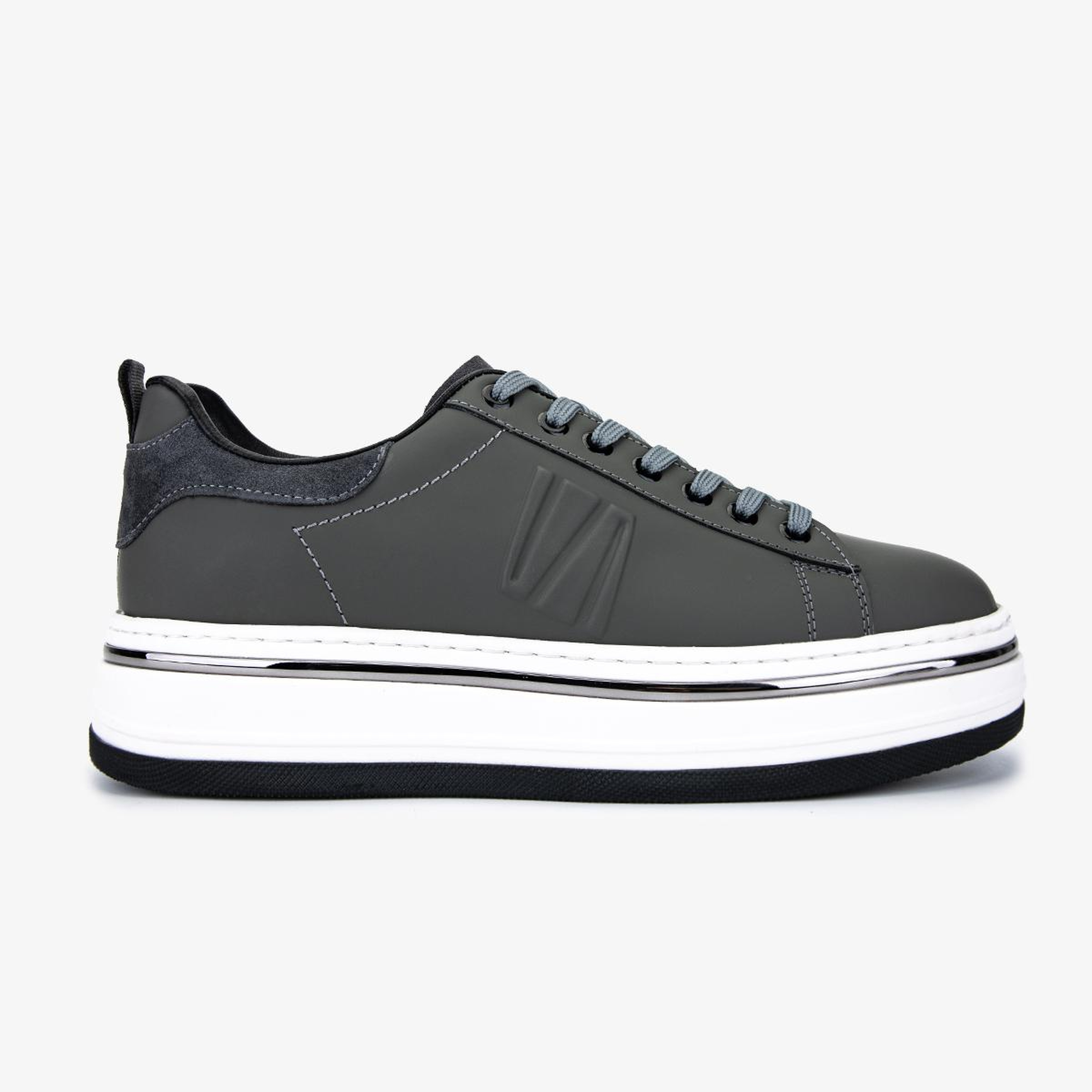 Valmenti Erkek Hakiki Deri Gri Sneakers & Spor Ayakkabı
